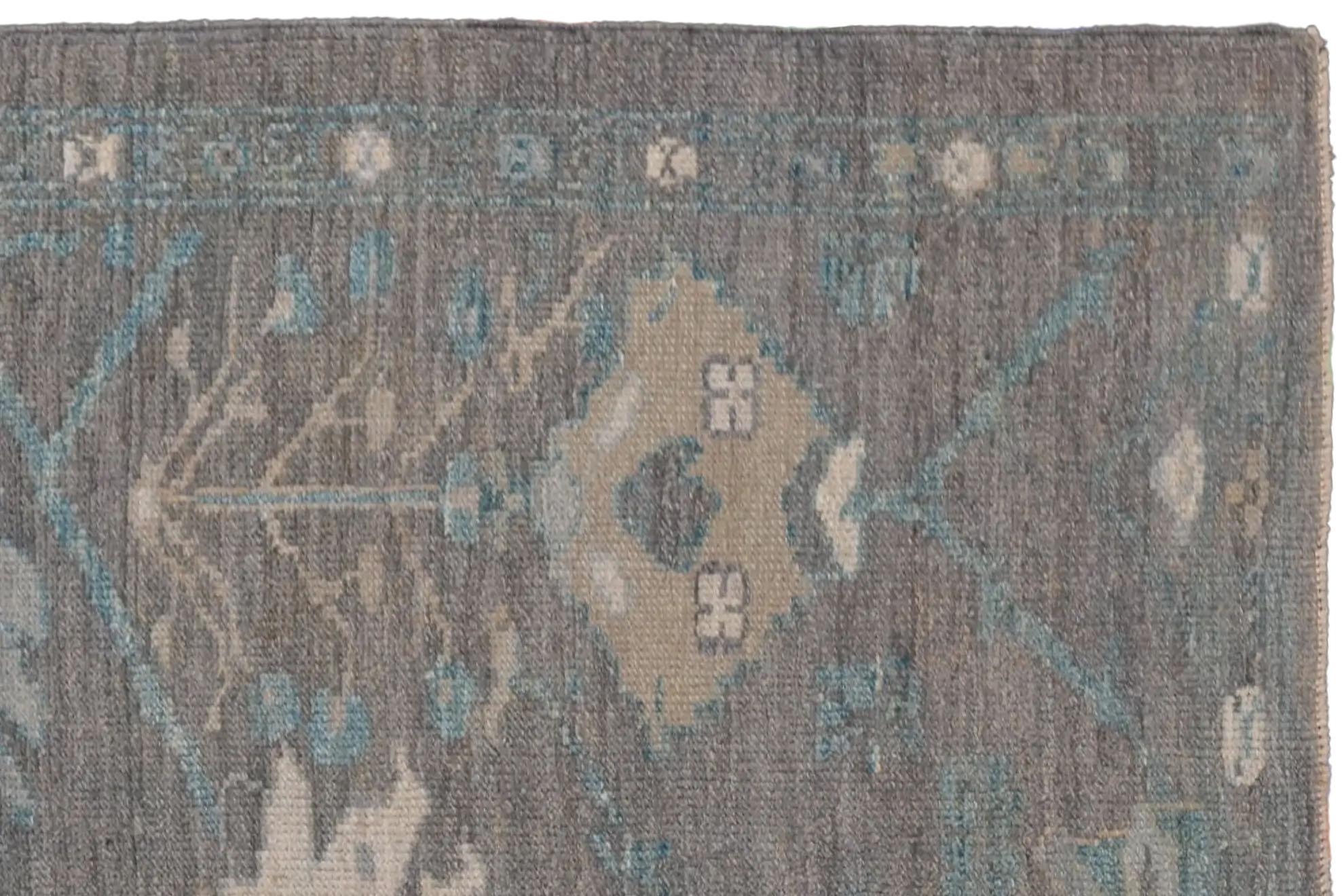 Persain Runner Rug (39 x 216) - Oushak Design In Excellent Condition For Sale In Dallas, TX