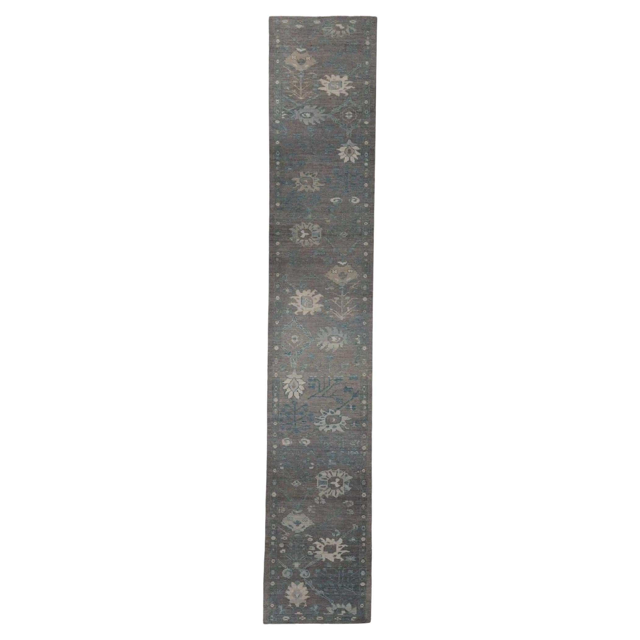 Persain Runner Rug (39 x 216) - Oushak Design For Sale