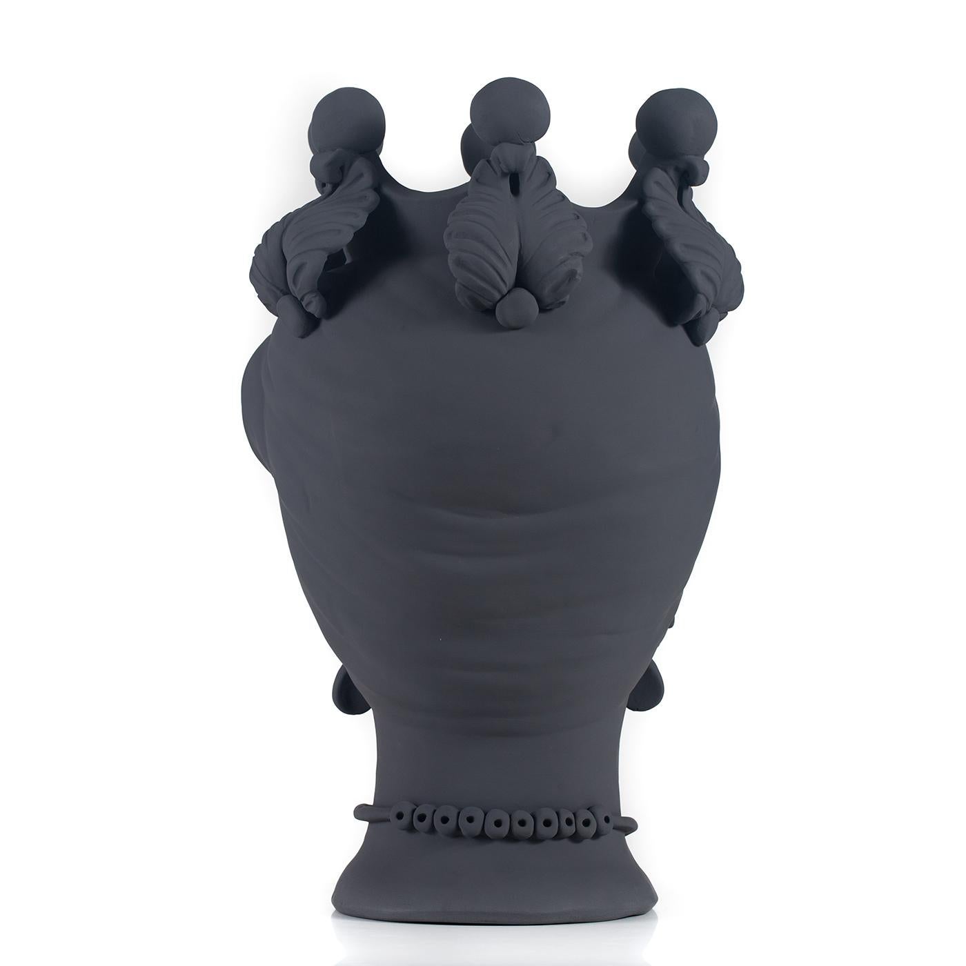 italien Vase gris Perséfone en vente
