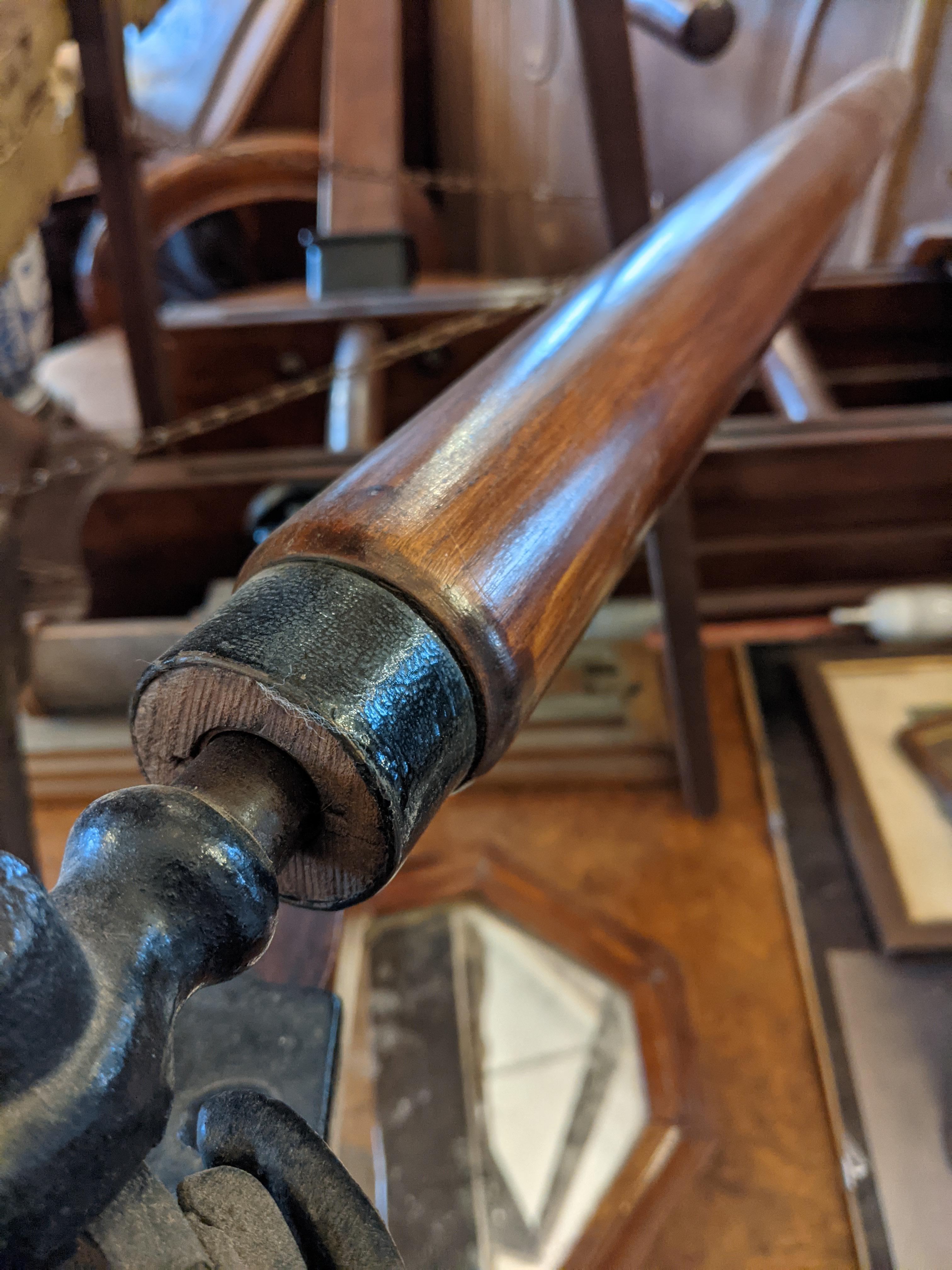 antique rowing machine
