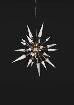 Perseo 100 Bronze Pendant Lamp by Alabastro Italiano
