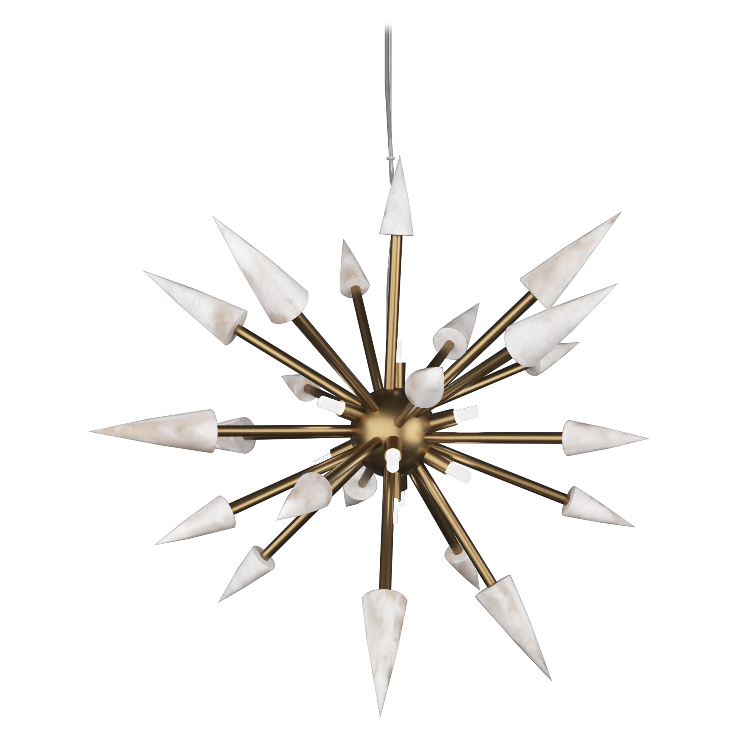 Lampe suspendue Perséo 50 en bronze par Alabastro Italiano
