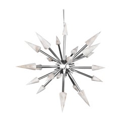 Perseo 50 Lampe à suspension en métal Silver brillant by Alabastro Italiano