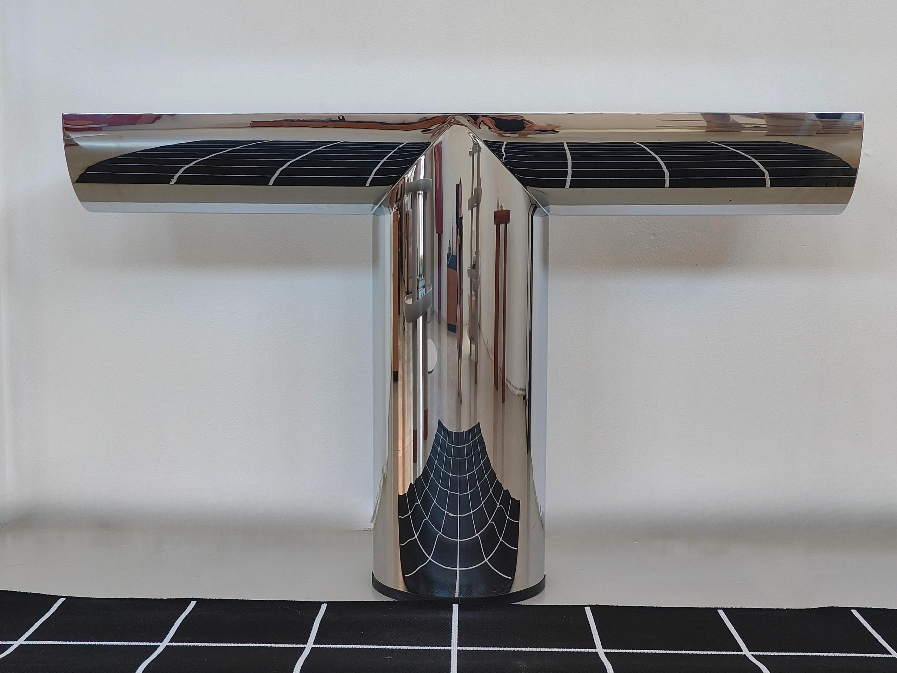 Stainless Steel PERSEO Console For Sale