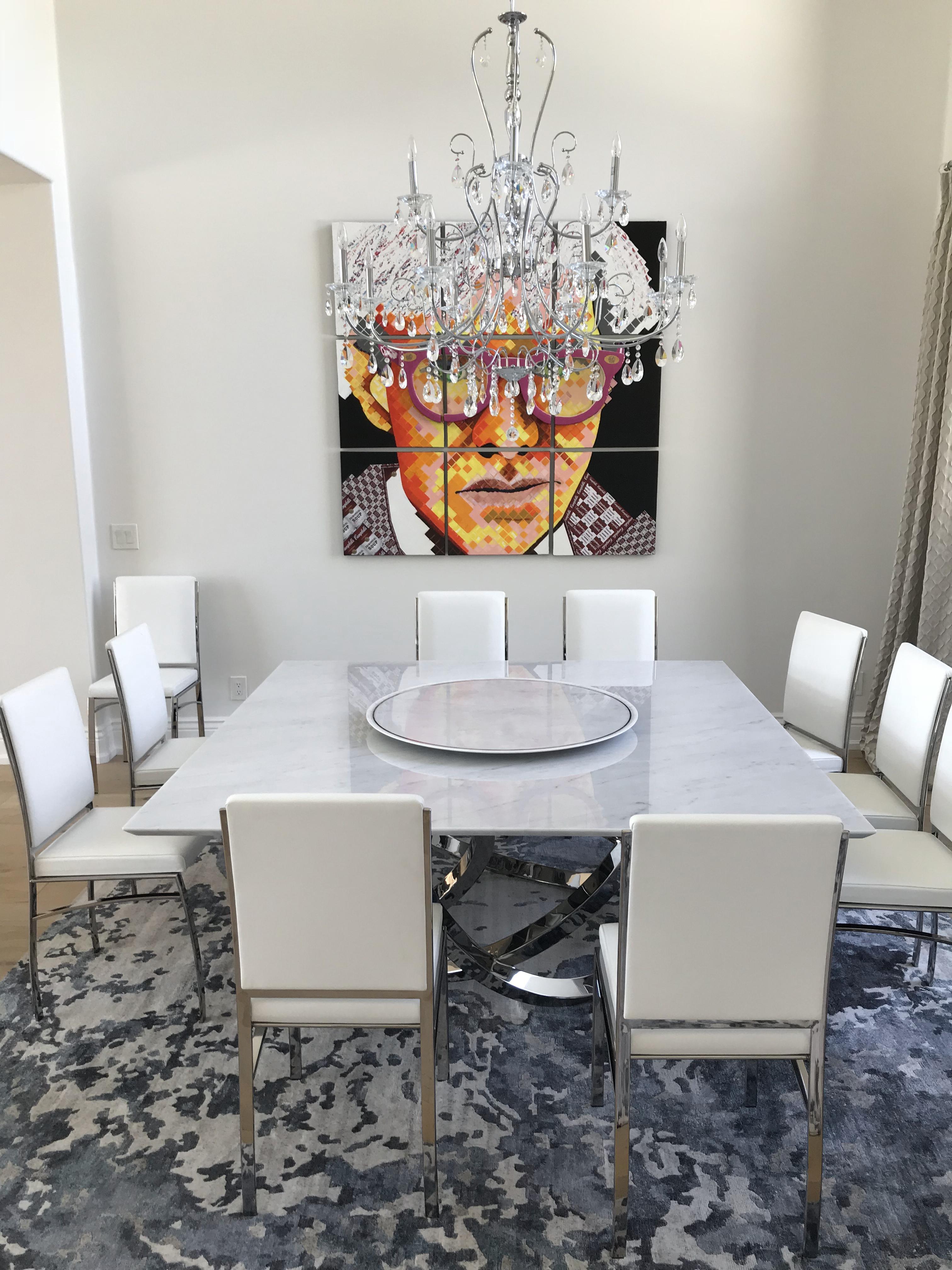 Postmoderne Table de salle à manger Perséo par Barberini & Gunnell en vente