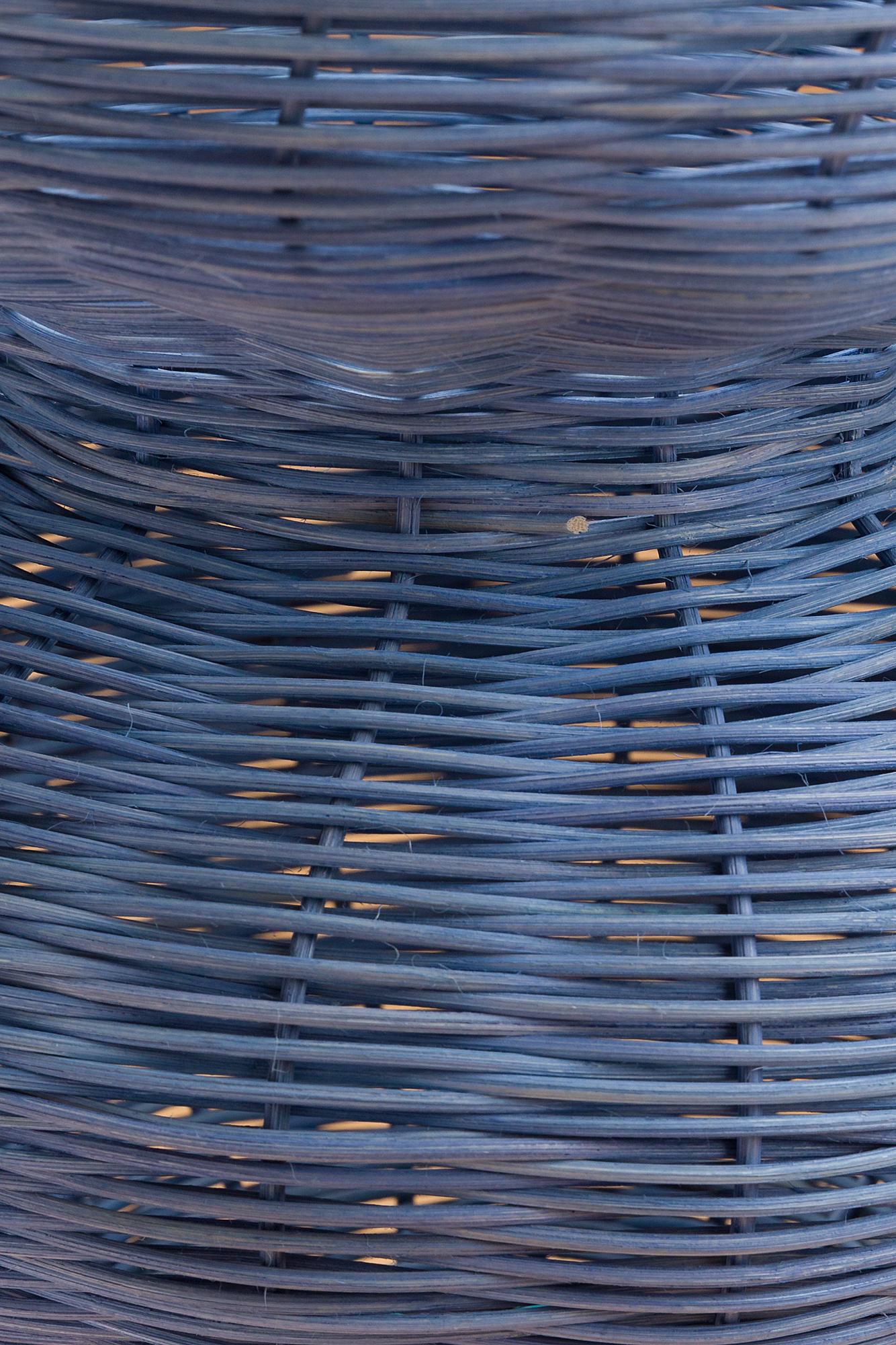 The Persephone Vase is hand dyed and woven with reed in our Chicago studio. Inspired by forms in ancient Greek ceramics, the material language of this vessel brings together the rich craft history of weaving with 3 dimensional form. 
 
All of Studio