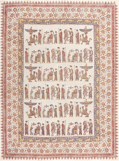 Arazzo Persepolis Motif Antico Persiano Tessile 6'9" x 9'1"