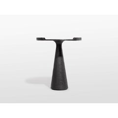 Perseus Side Table in Cast Bronze With Custom Hammered Patina by OZA Design