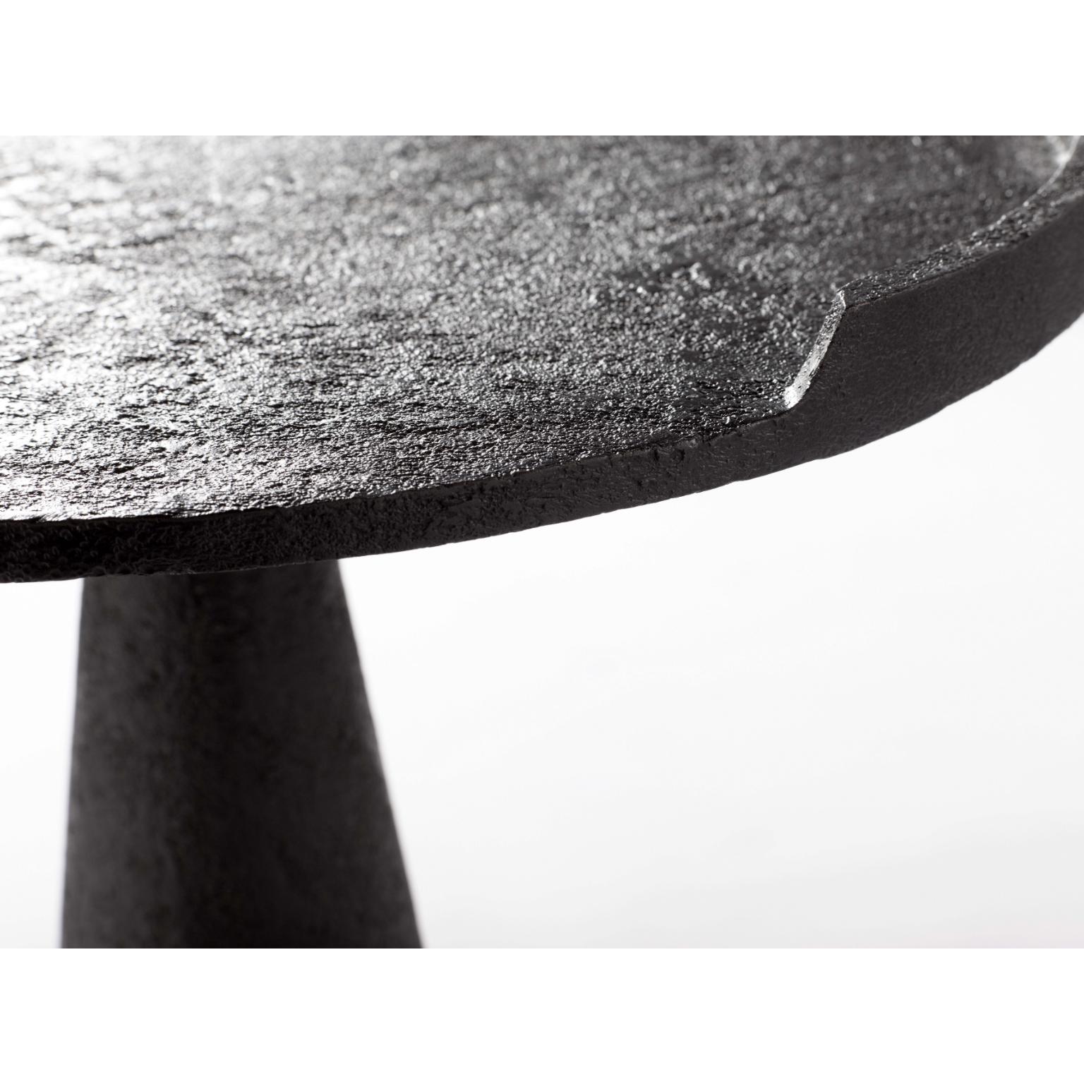 Post-Modern Perseus Side Table in Cast Bronze With Custom Hammered Patina by OZA Design For Sale