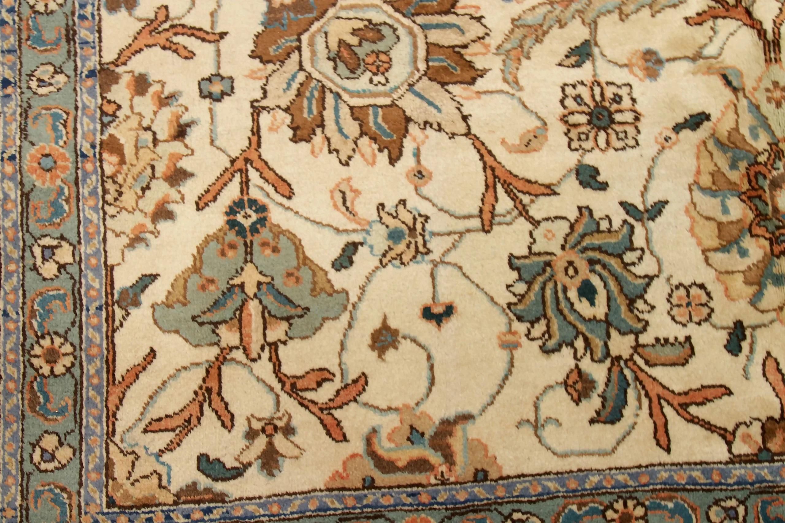 Tabriz Tappeti persiani Abadeh - Lana Marrone Avorio Rosa - 11005 in vendita
