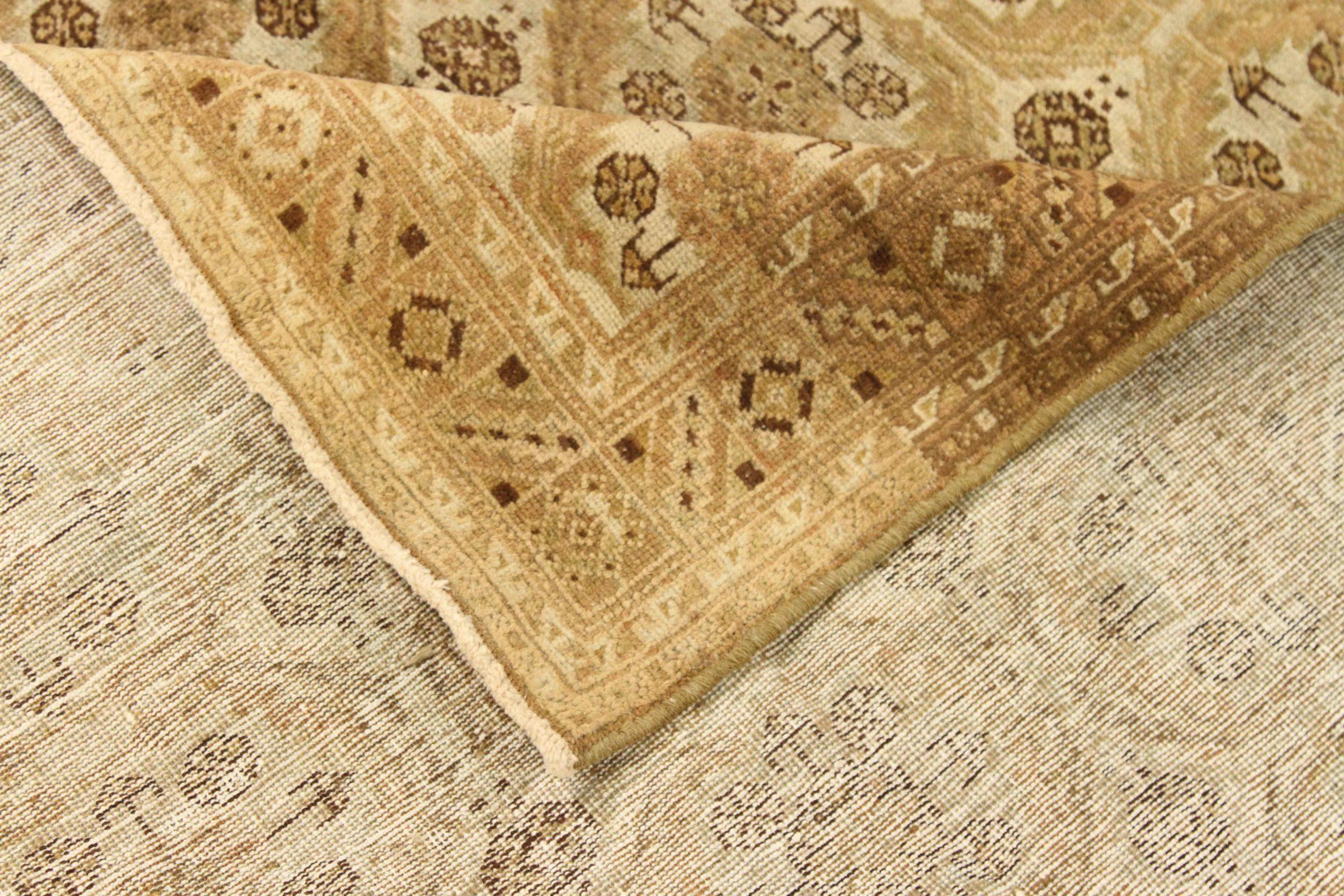Persischer Afshar Small Teppich - Wolle Braun Elfenbein Design - 75673 (Asiatisch) im Angebot