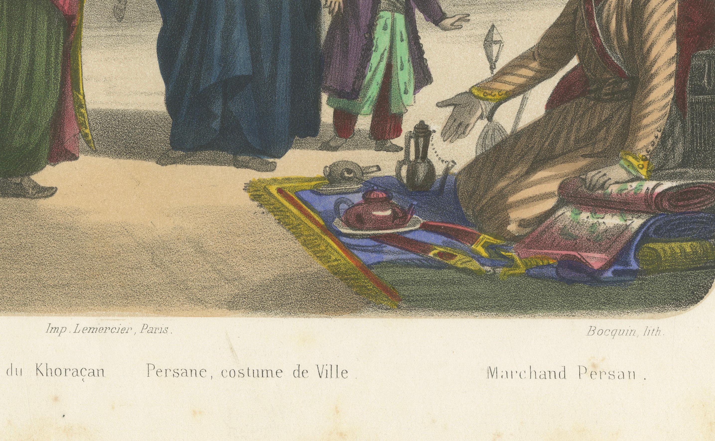 Persian and Armenian Figures – Asia Minor and Khorasan Costumes, c.1845 en venta 2