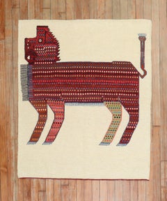 Persischer persischer Tier-Kelim-Wandbehang