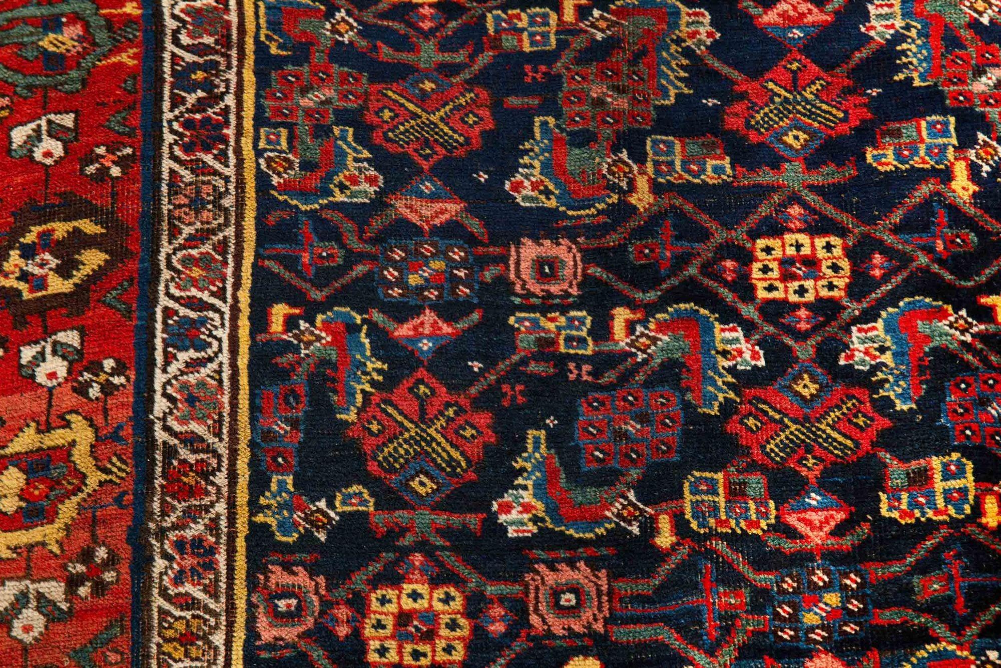 Persian Antique Bidjar Bijar Runner Rug Carpet circa 1920  9.25’ x 4.5' For Sale 8