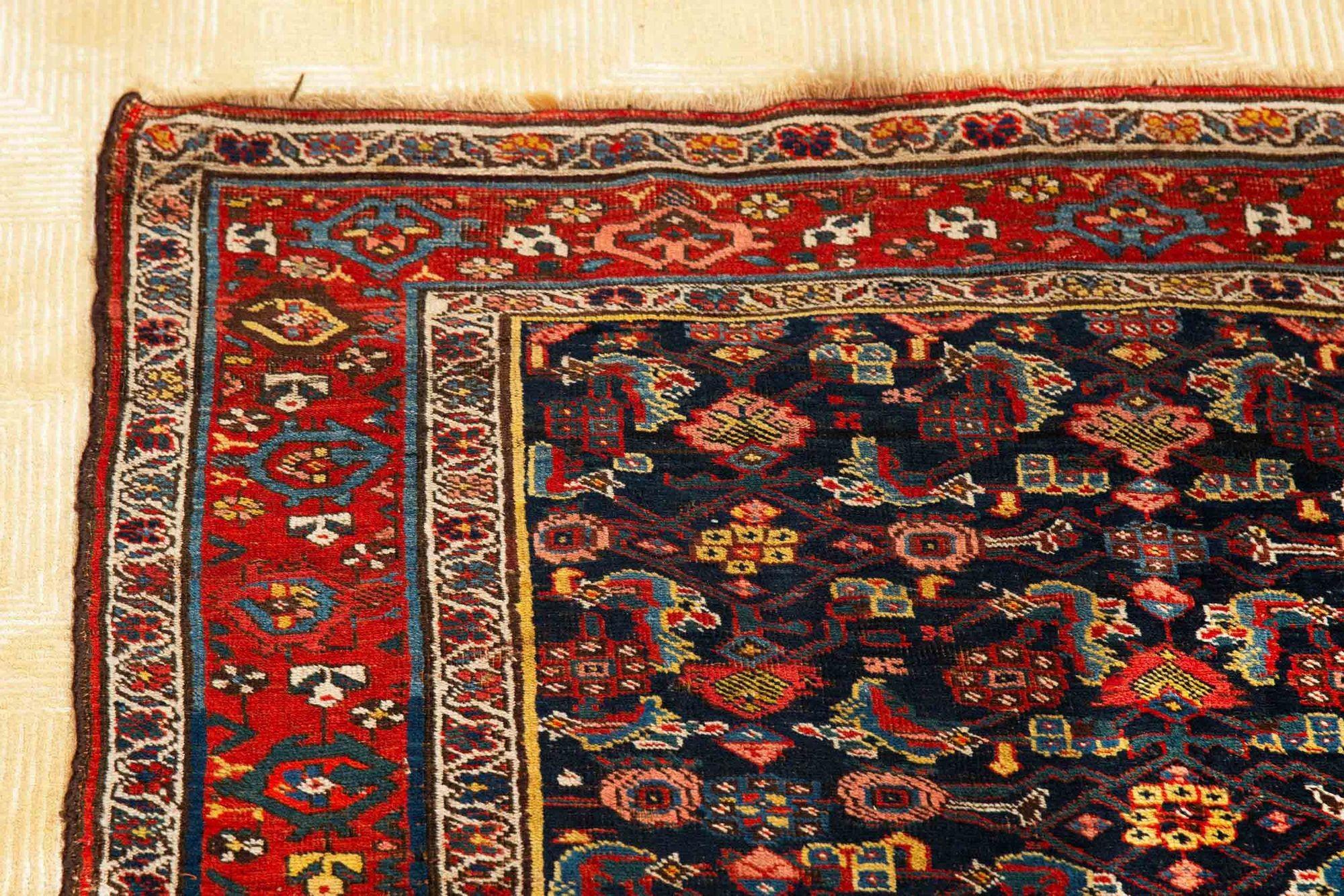 20th Century Persian Antique Bidjar Bijar Runner Rug Carpet circa 1920  9.25’ x 4.5' For Sale
