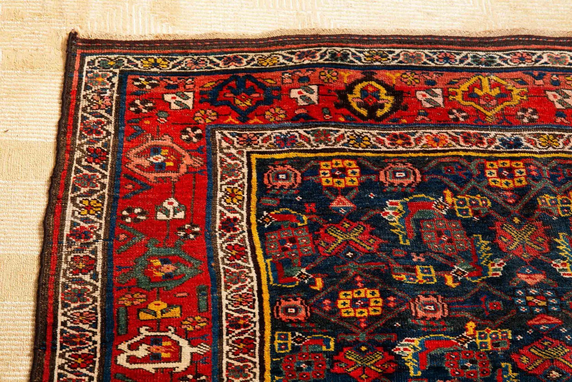 Persian Antique Bidjar Bijar Runner Rug Carpet circa 1920  9.25’ x 4.5' For Sale 4