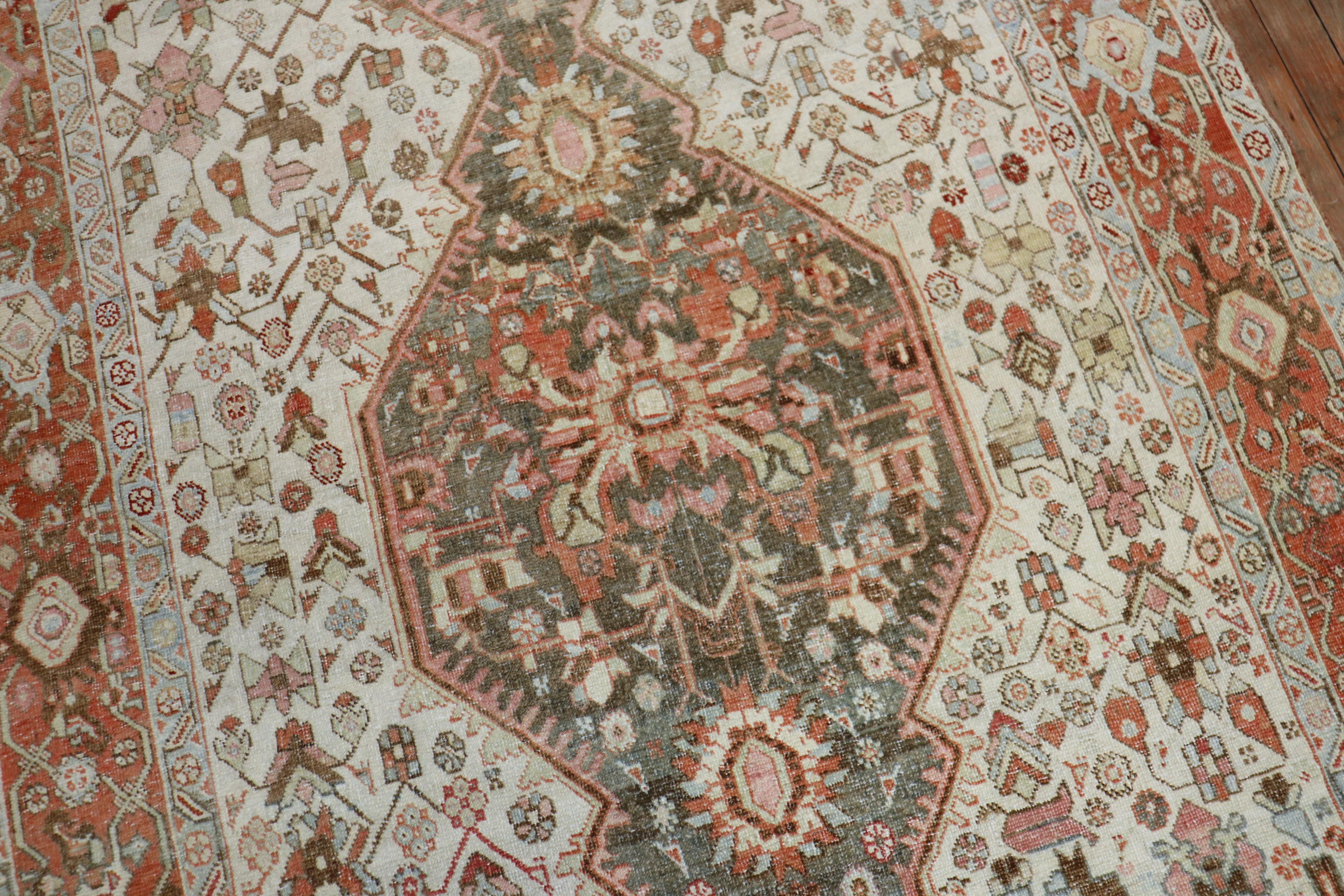 Wool Persian Antique Bidjar Rug
