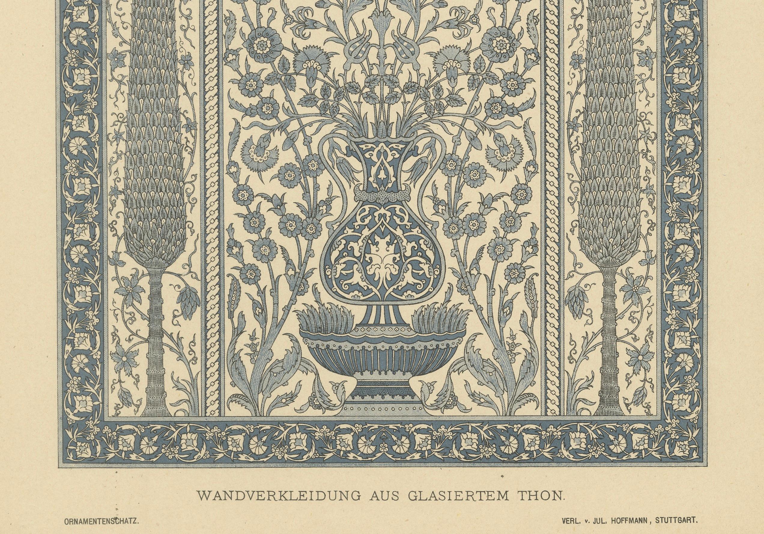 L'arte dell'argilla smaltata persiano-araba dalla compilazione di Dolmetsch del 1887 In condizioni buone in vendita a Langweer, NL