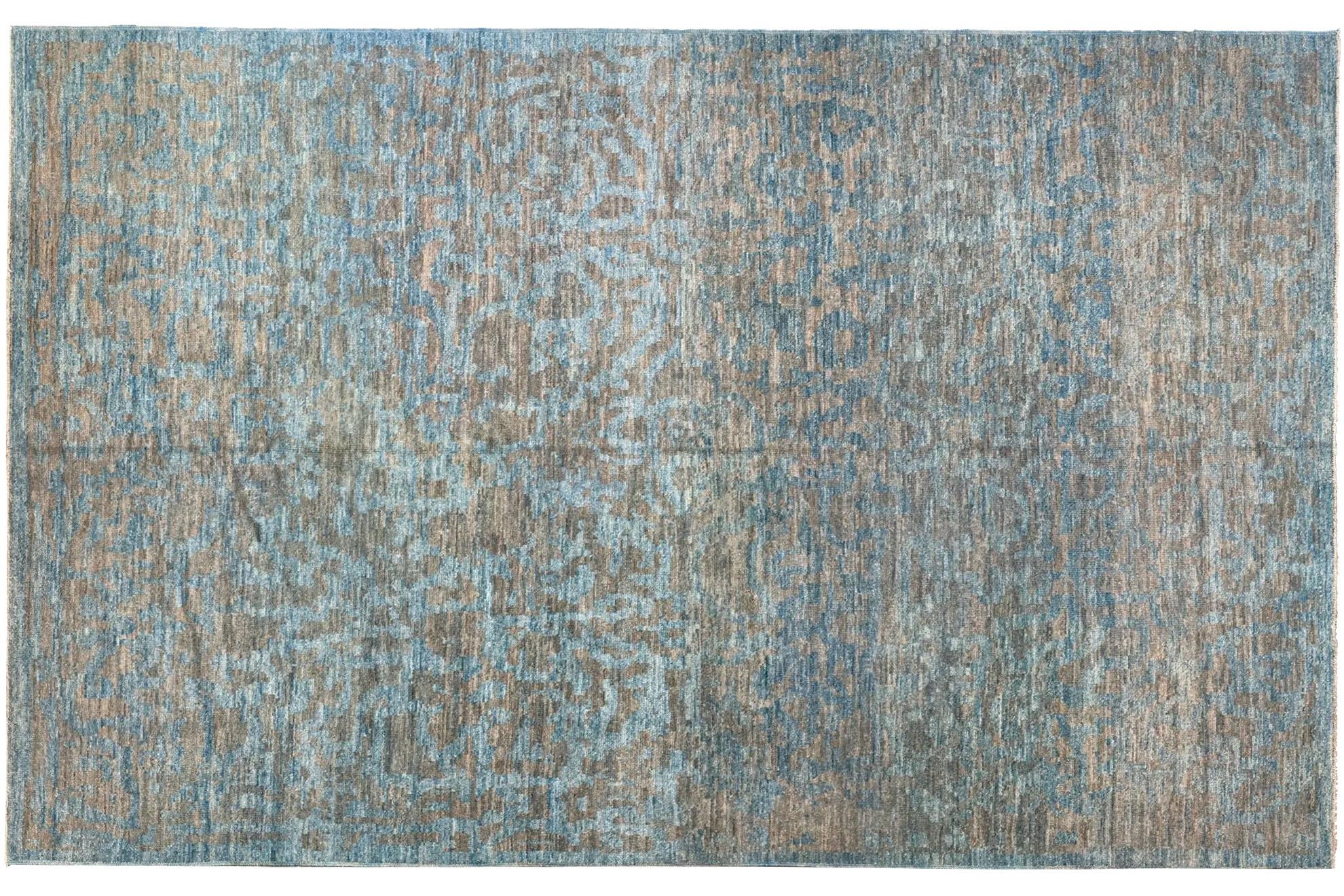 Perse Tapis persan - Sultanabad Design - Bleu et ivoire en vente