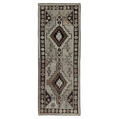 Persisch Aserbaidschan Bereich Teppiche CIRCA 1910 - Wolle Brown Elfenbein Design - 91295