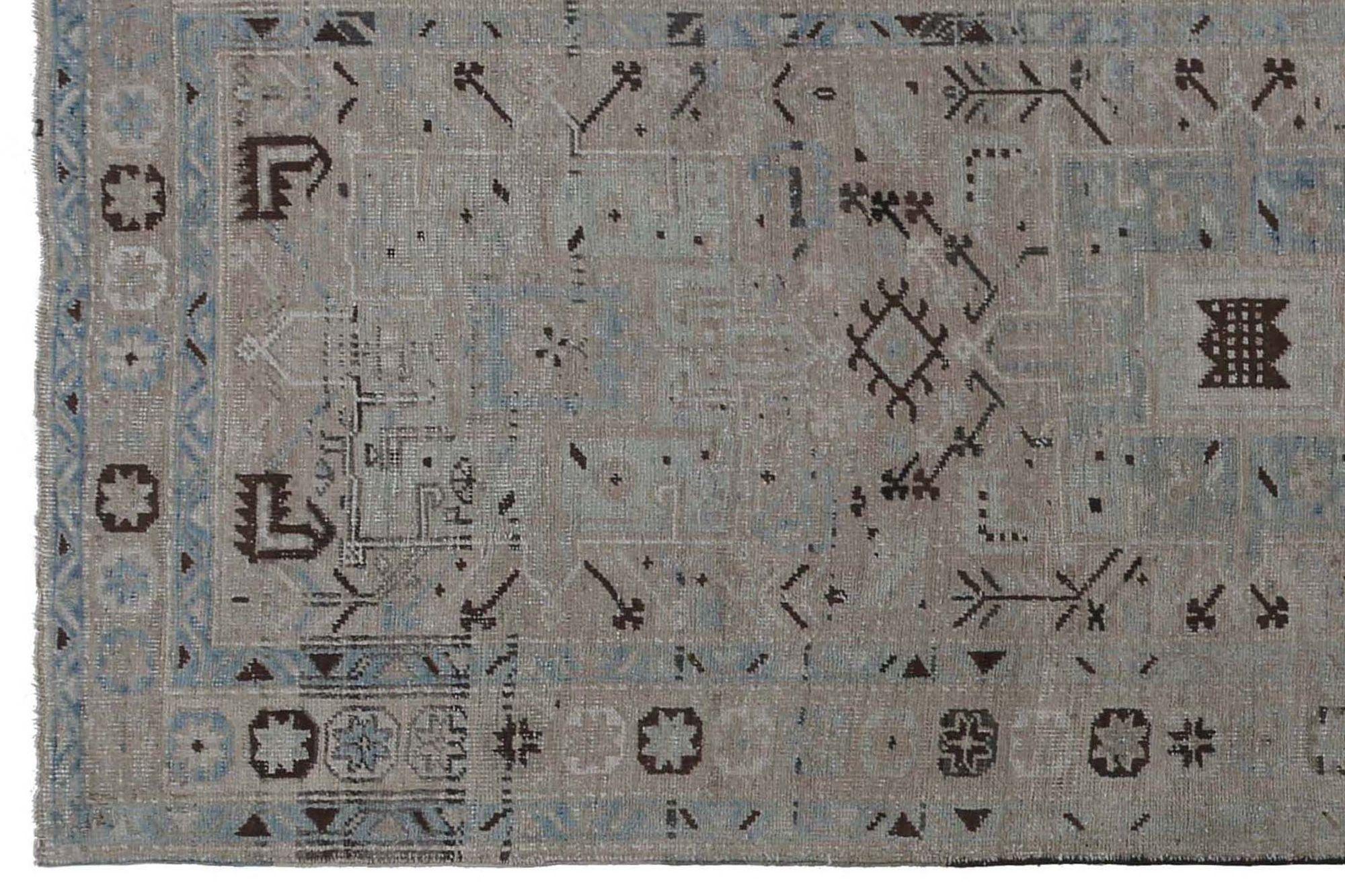 Iracheno Tappeti persiani Azerbaijan - Cotone Design bianco e nero - 97548 in vendita