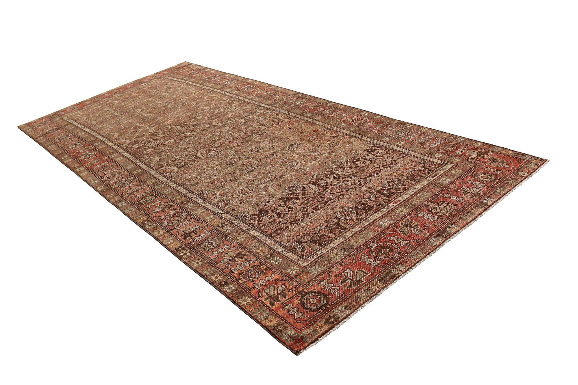 Iracheno Tappeti persiani Azerbaijan - Design marrone in lana - 96809 in vendita