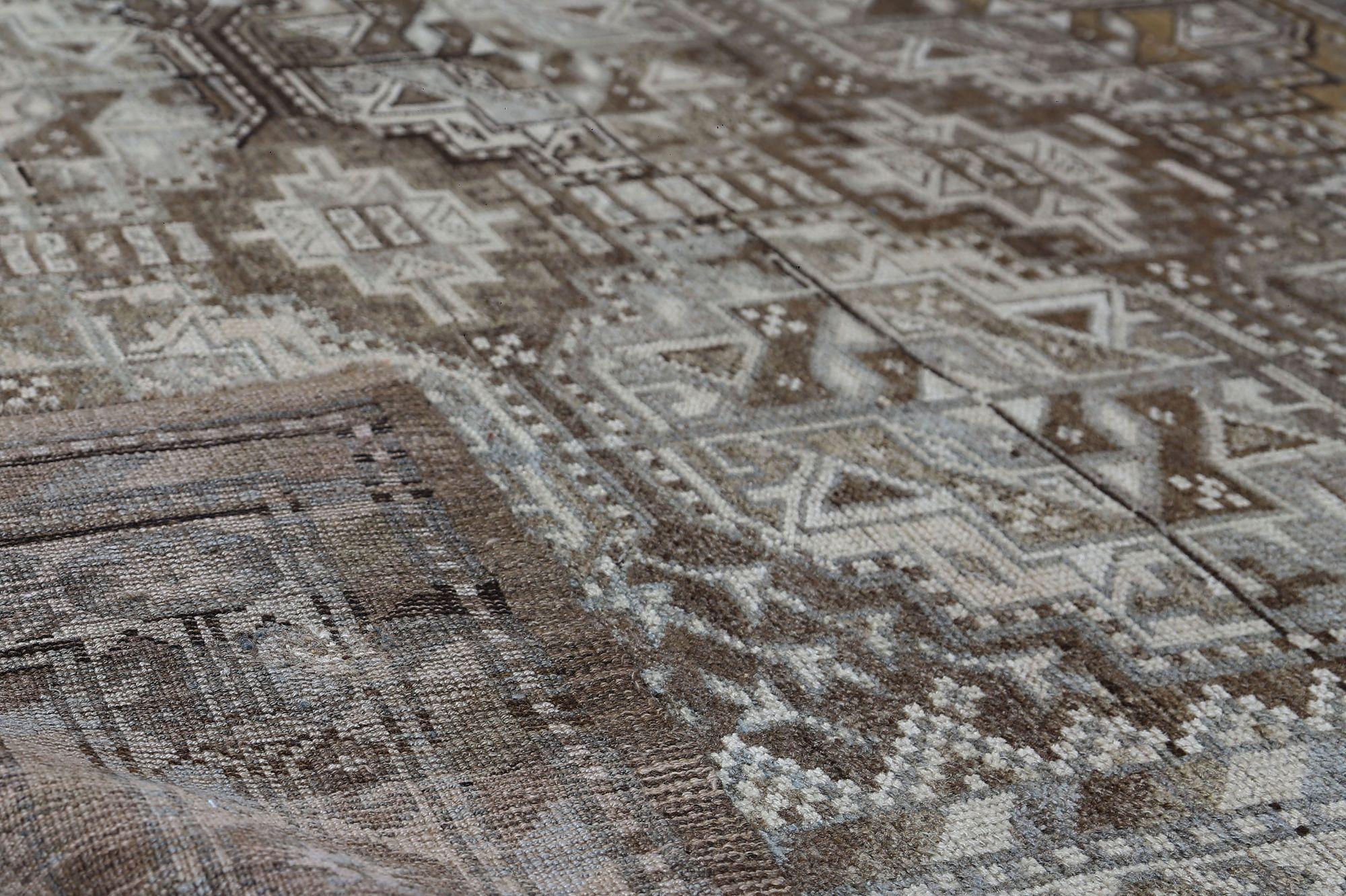 Alfombras Persas Azerbaiyán - Lana Marrón Diseño Marfil - 97142 Iraquí en venta