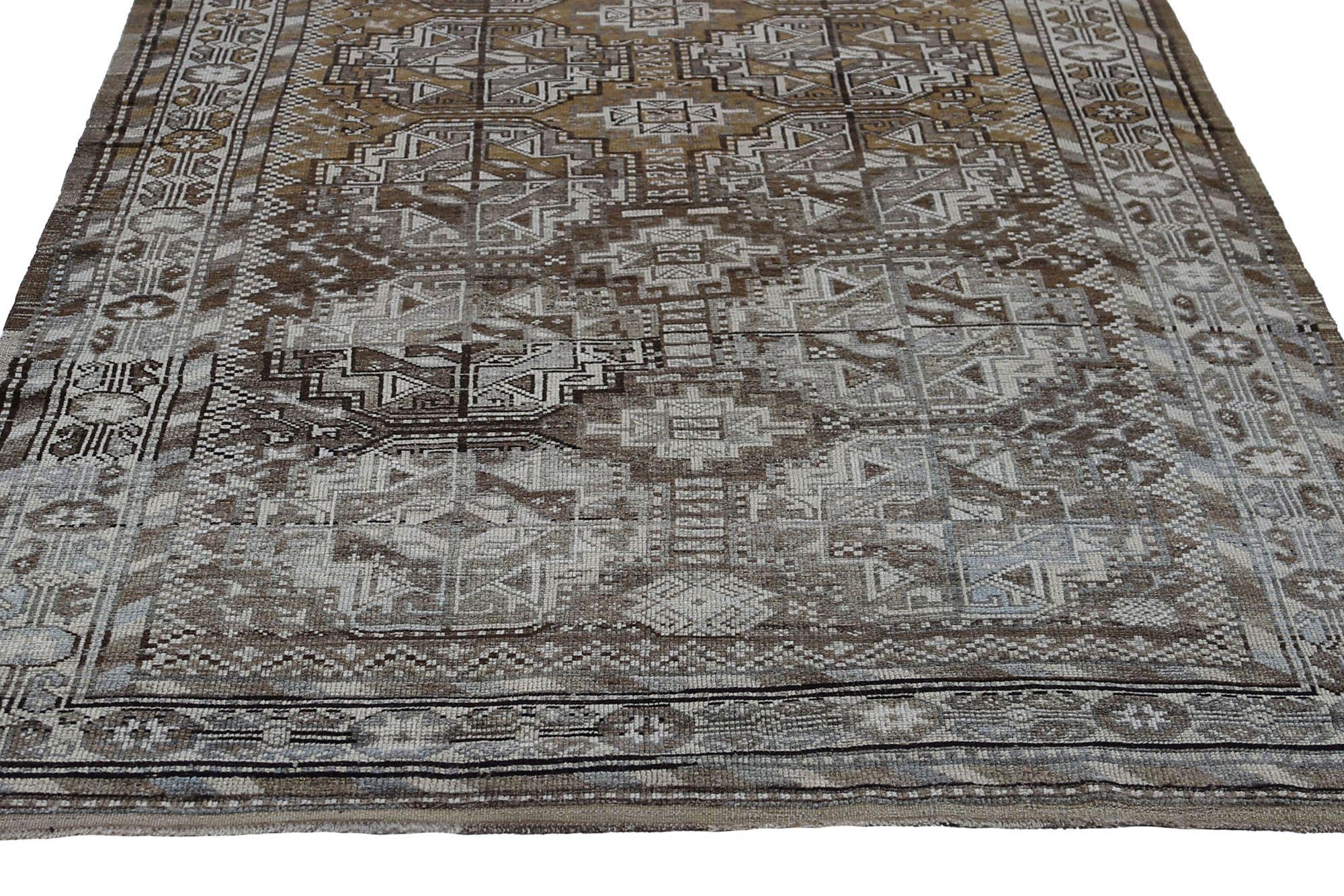 Alfombras Persas Azerbaiyán - Lana Marrón Diseño Marfil - 97142 en Excelente estado para la venta en Dallas, TX