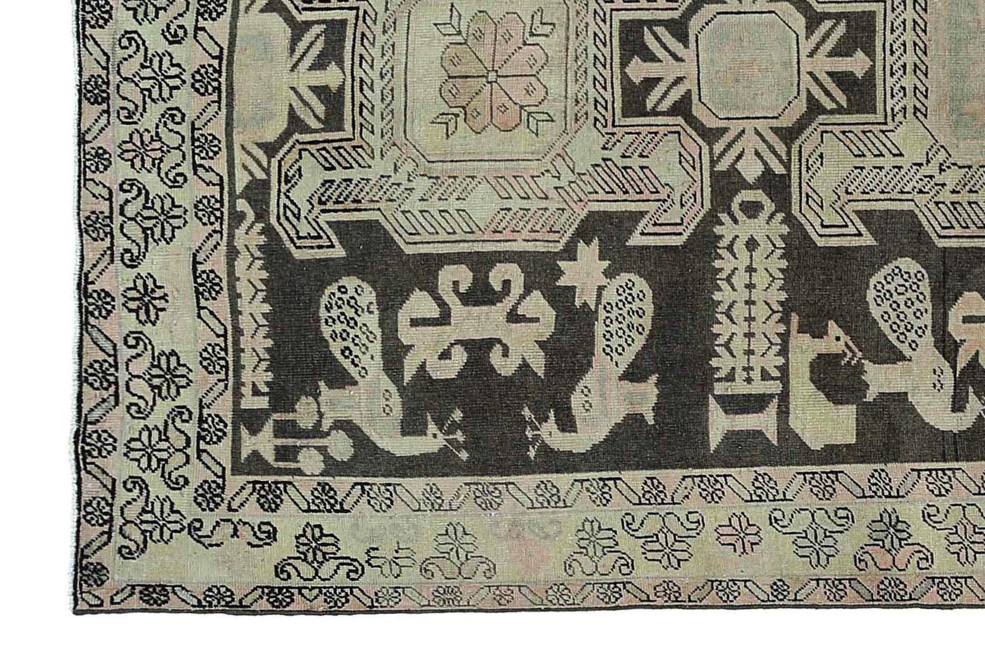 Alfombras Persas Azerbaiyán - Lana Marrón Diseño Marfil - 97394 Iraquí en venta
