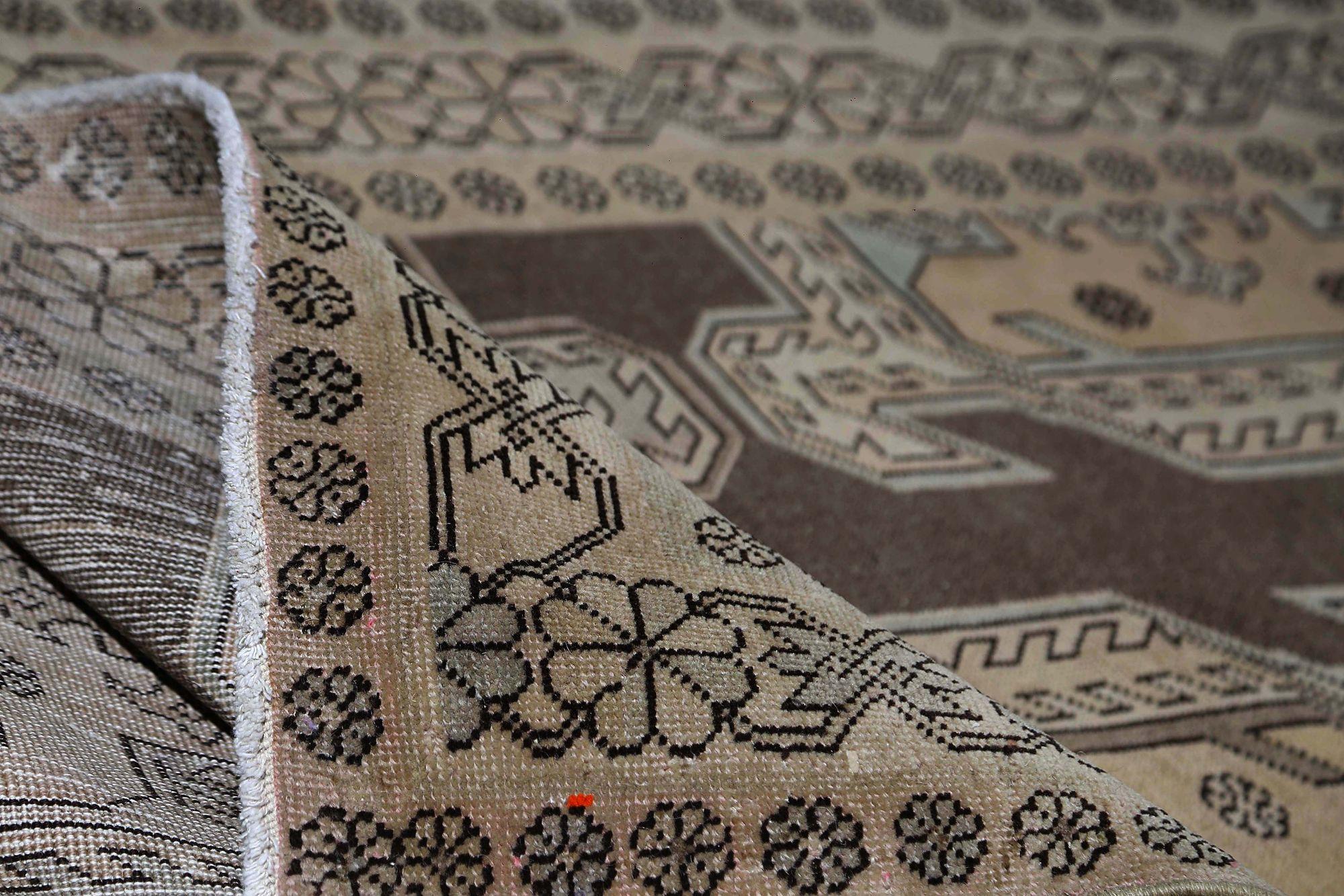 Iracheno Tappeti persiani Azerbaijan - Lana Marrone Avorio Taupe Design - 97925 in vendita
