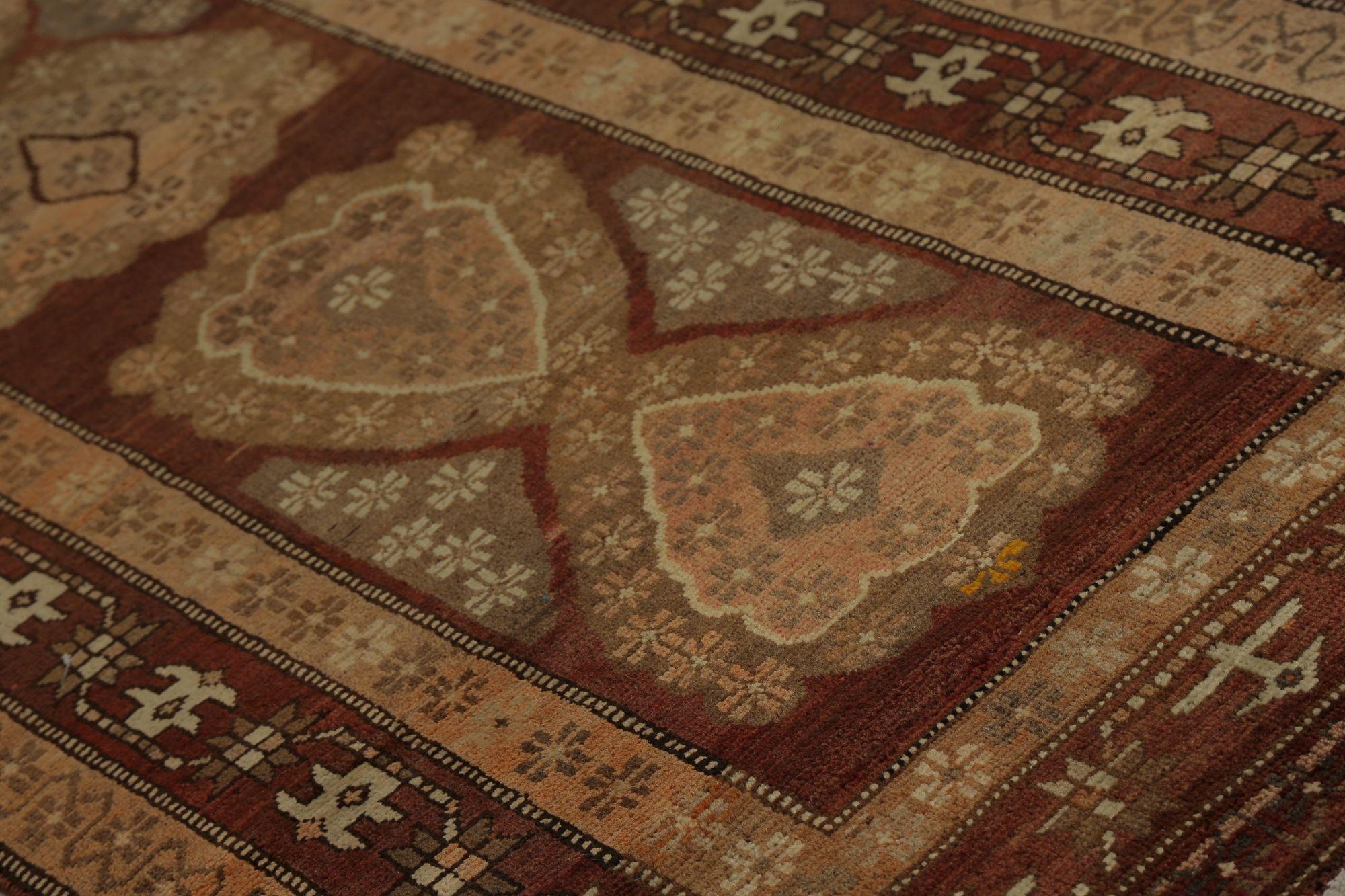 Iracheno Tappeti persiani Azerbaijan - Lana Marrone Avorio Taupe Design - 98001 in vendita