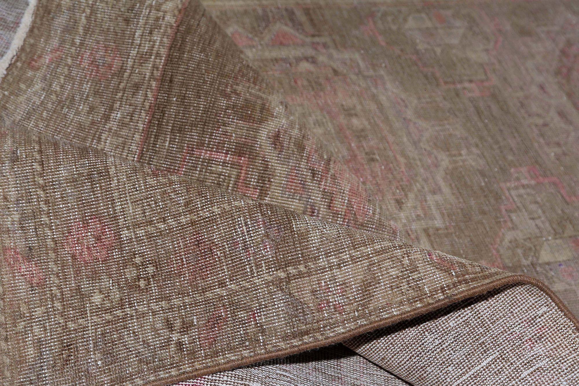 Iracheno Tappeti persiani dell'Azerbaijan - Design marrone rosa in lana - 97113 in vendita