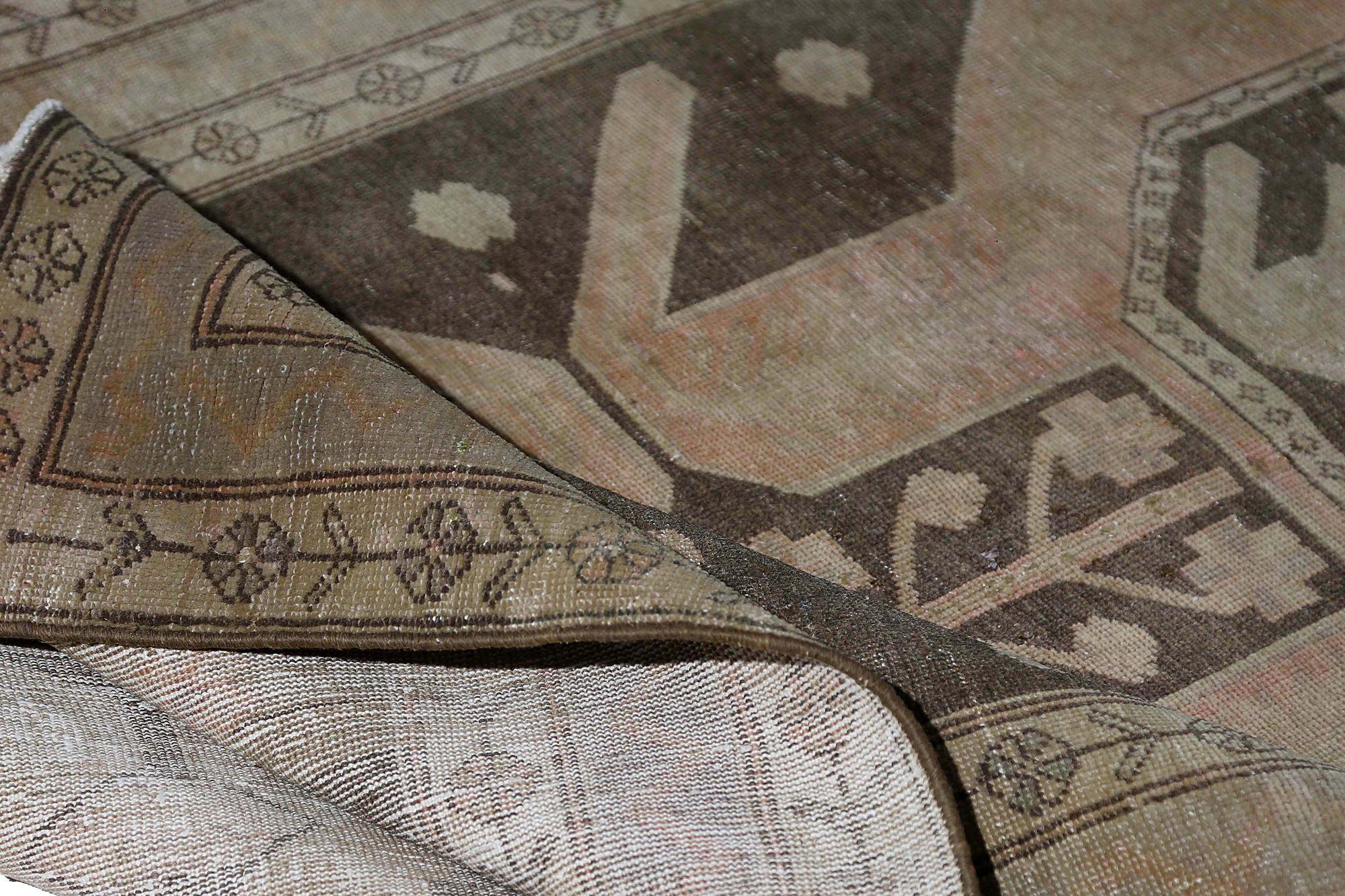 XX secolo Tappeti persiani Azerbaijan - Lana Marrone Rosa Taupe Design - 97397 in vendita