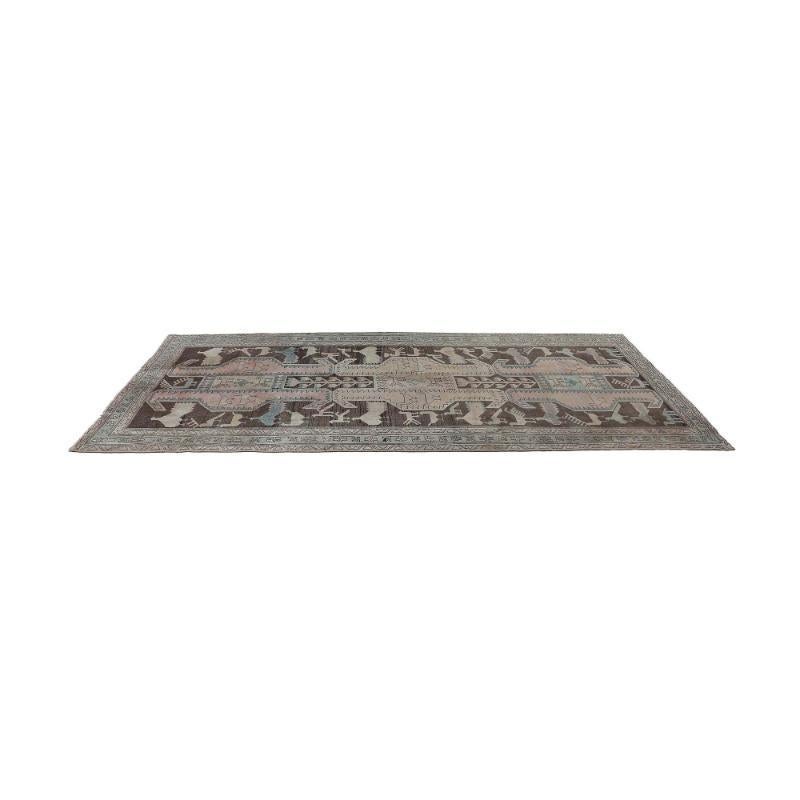 Iracheno Tappeti persiani Azerbaijan - Lana Marrone Rosa Taupe Design - 97620 in vendita