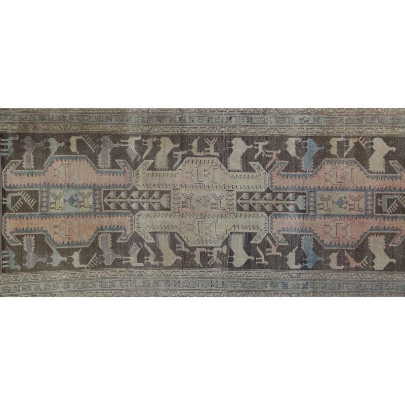 Tappeti persiani Azerbaijan - Lana Marrone Rosa Taupe Design - 97620 In condizioni ottime in vendita a Dallas, TX