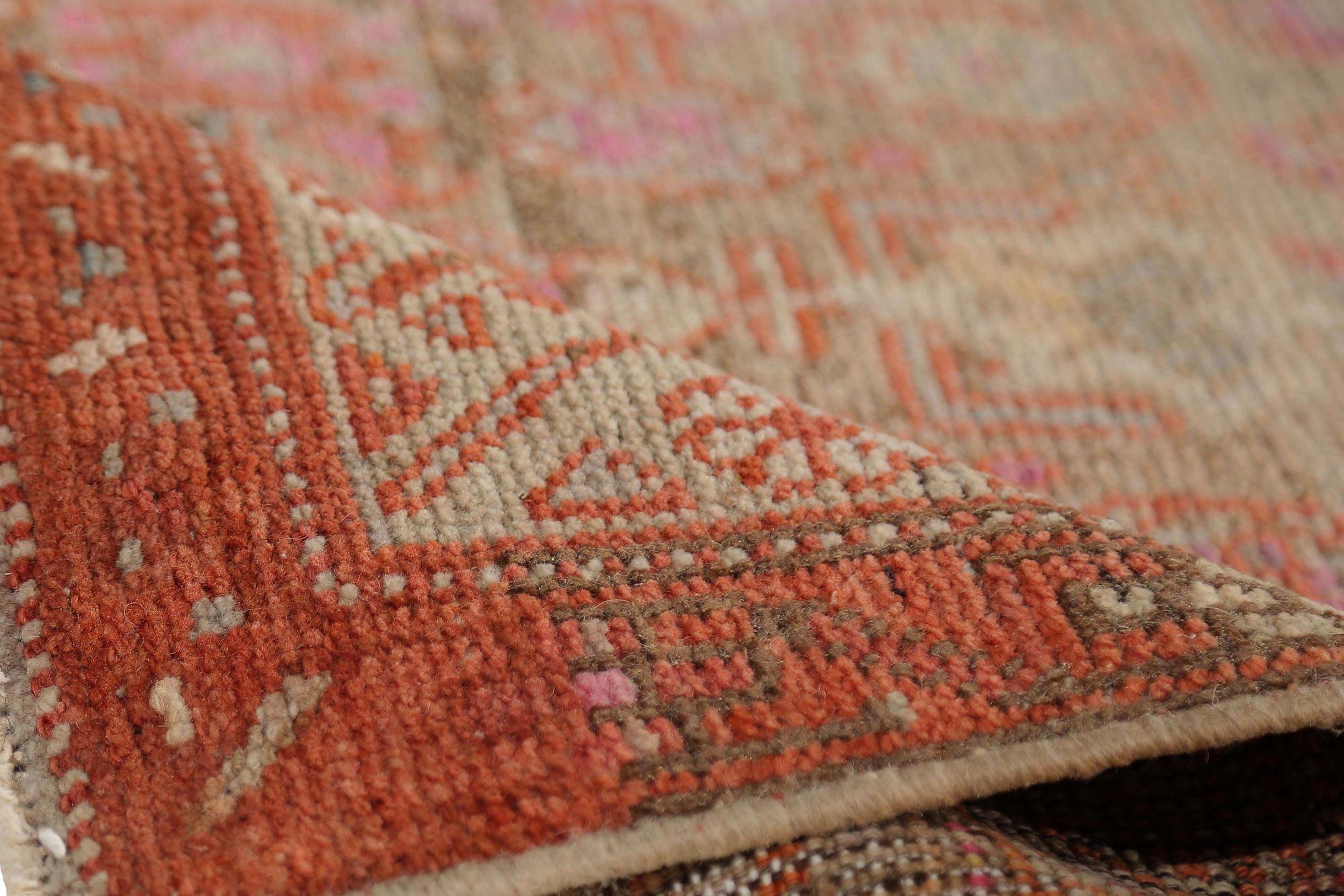 Iracheno Tappeti persiani Azerbaijan - Lana Marrone Rosa Taupe Design - 97970 in vendita