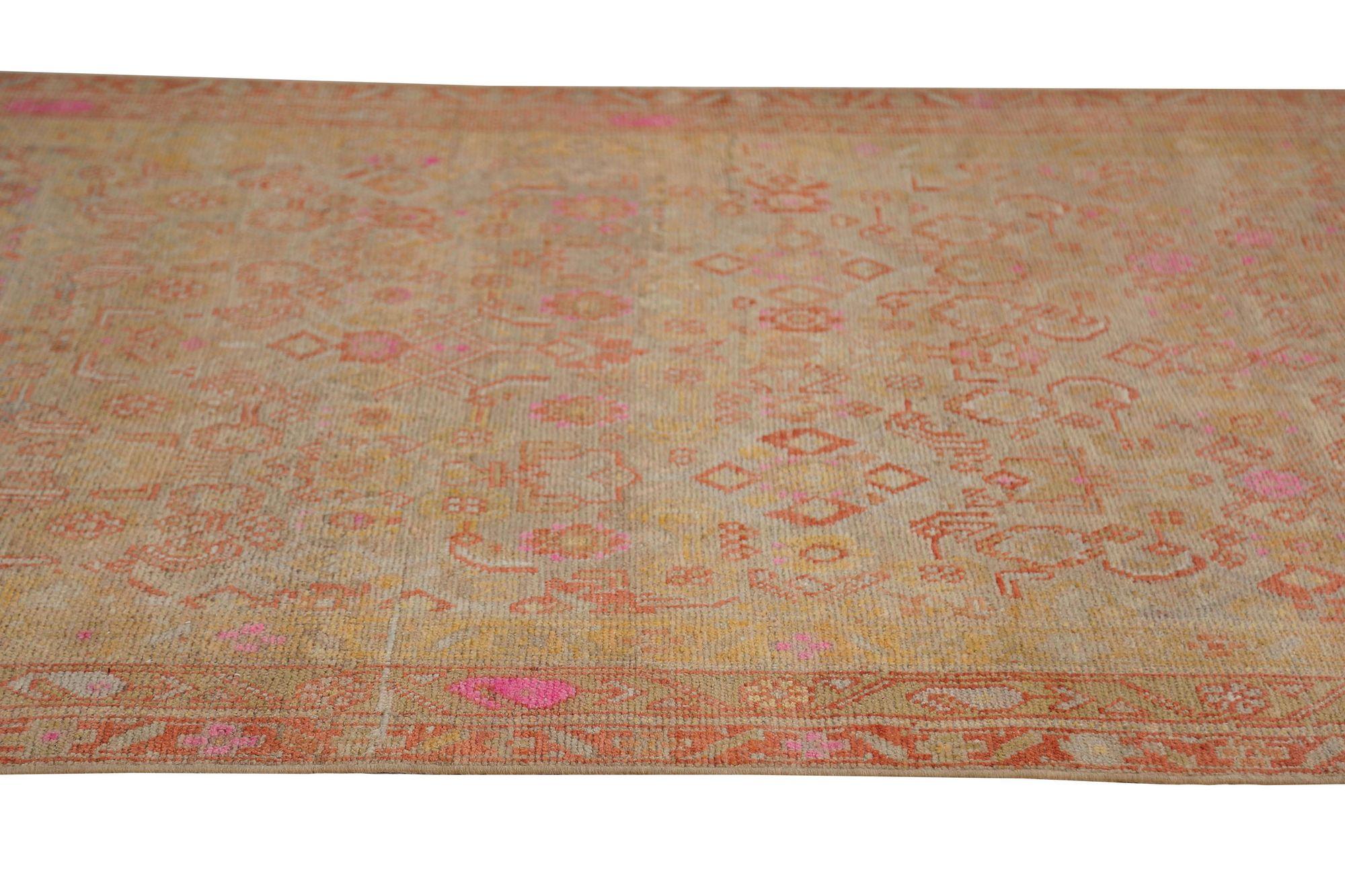 XX secolo Tappeti persiani Azerbaijan - Lana Marrone Rosa Taupe Design - 97970 in vendita