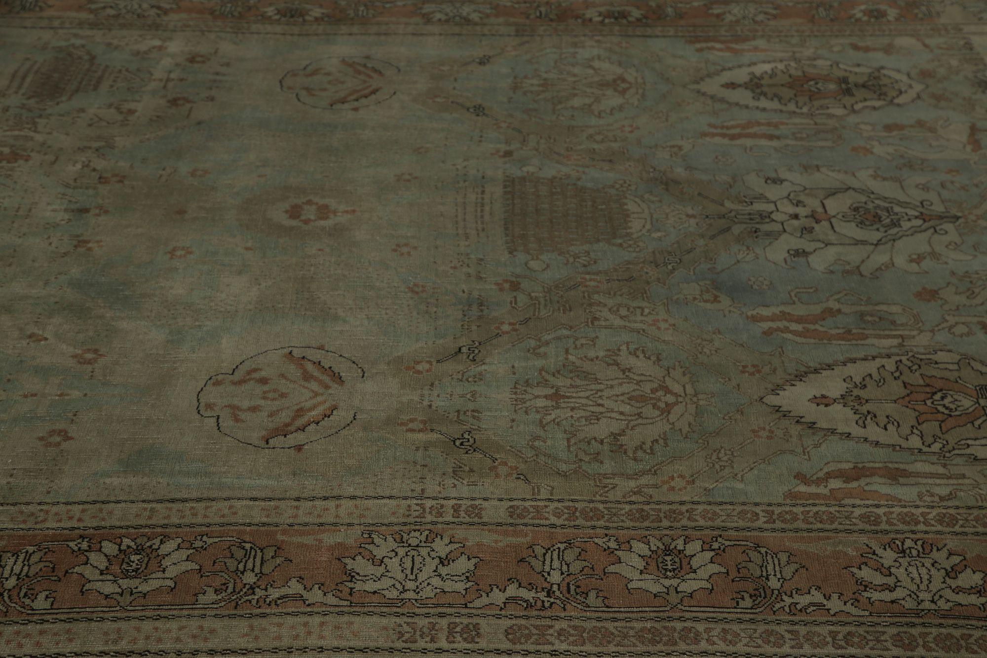 Persische Aserbaidschanische Teppiche - Wolle Elfenbein Hellblau Design - 96845 (20. Jahrhundert) im Angebot