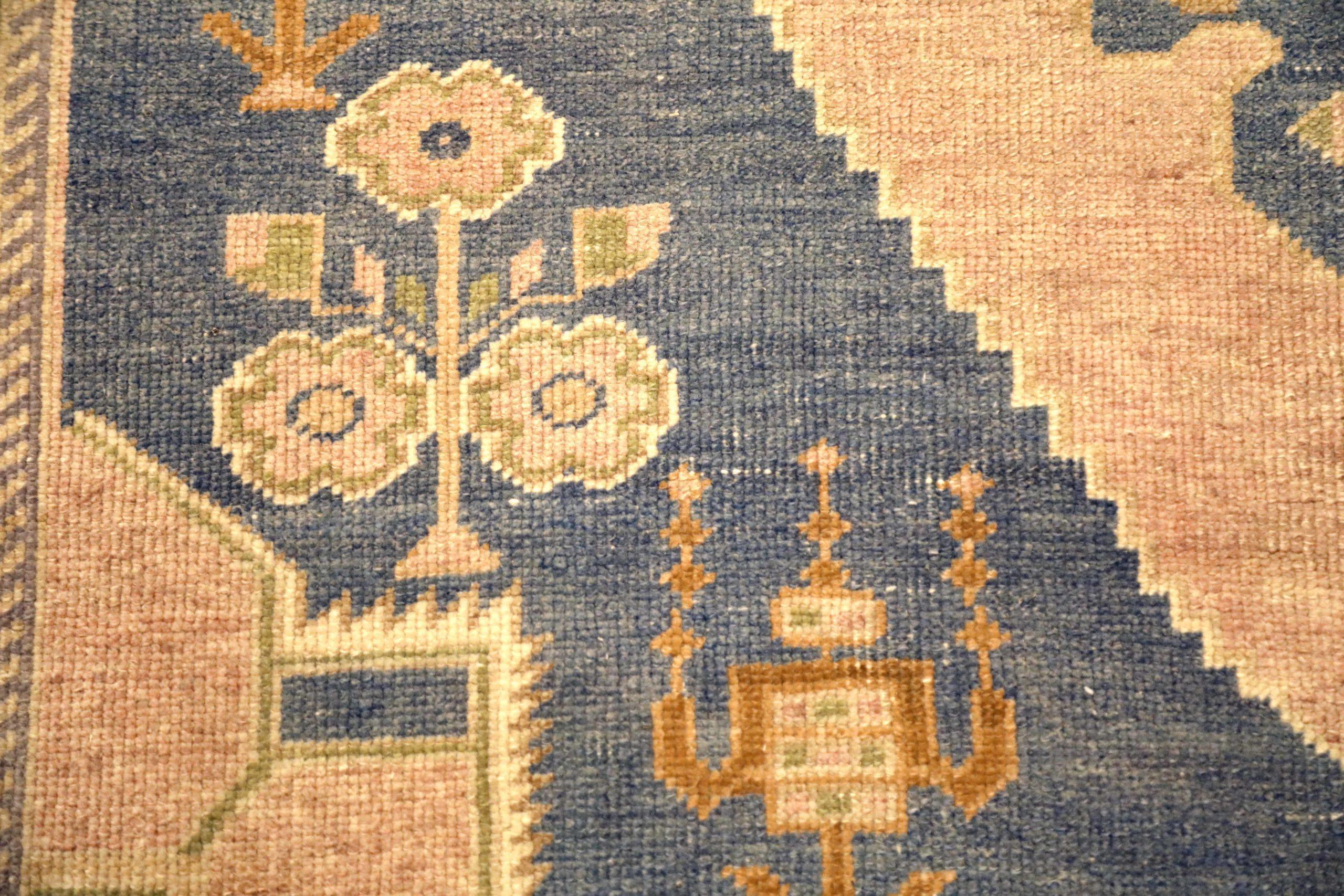 Persische Aserbaidschanische Teppiche - Wolle Elfenbein Marineblau Rosa - 93645 im Zustand „Hervorragend“ im Angebot in Dallas, TX