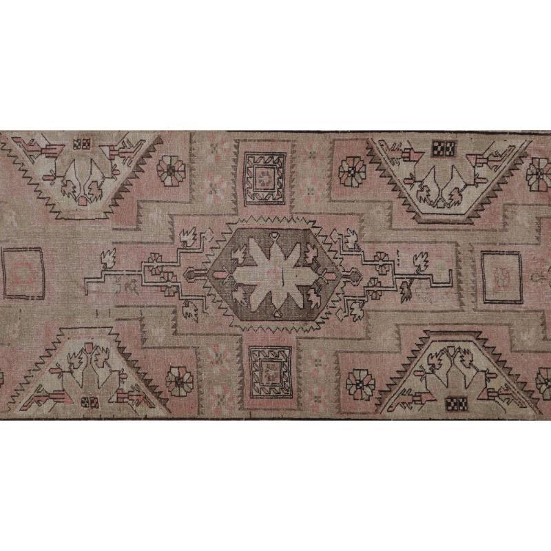 Tappeti persiani Azerbaijan - Lana Avorio Rosa Taupe Design - 97546 In condizioni ottime in vendita a Dallas, TX