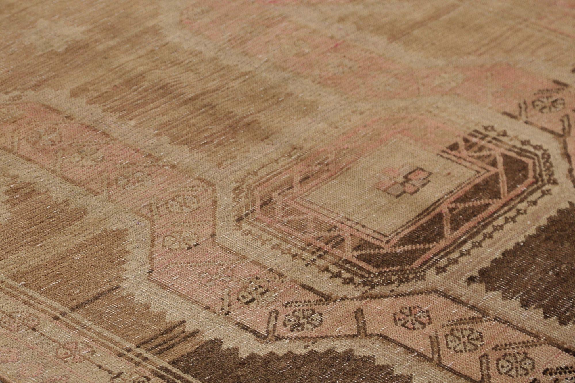 Iracheno Tappeti persiani Azerbaijan - Lana Rosa Taupe Design - 97458 in vendita