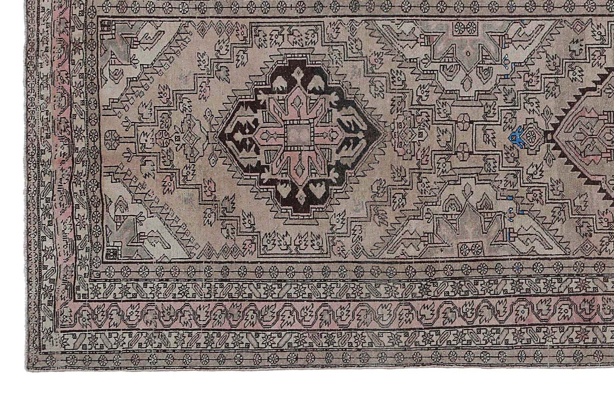 Iracheno Tappeti persiani Azerbaijan - Lana Rosa Taupe Design - 97584 in vendita