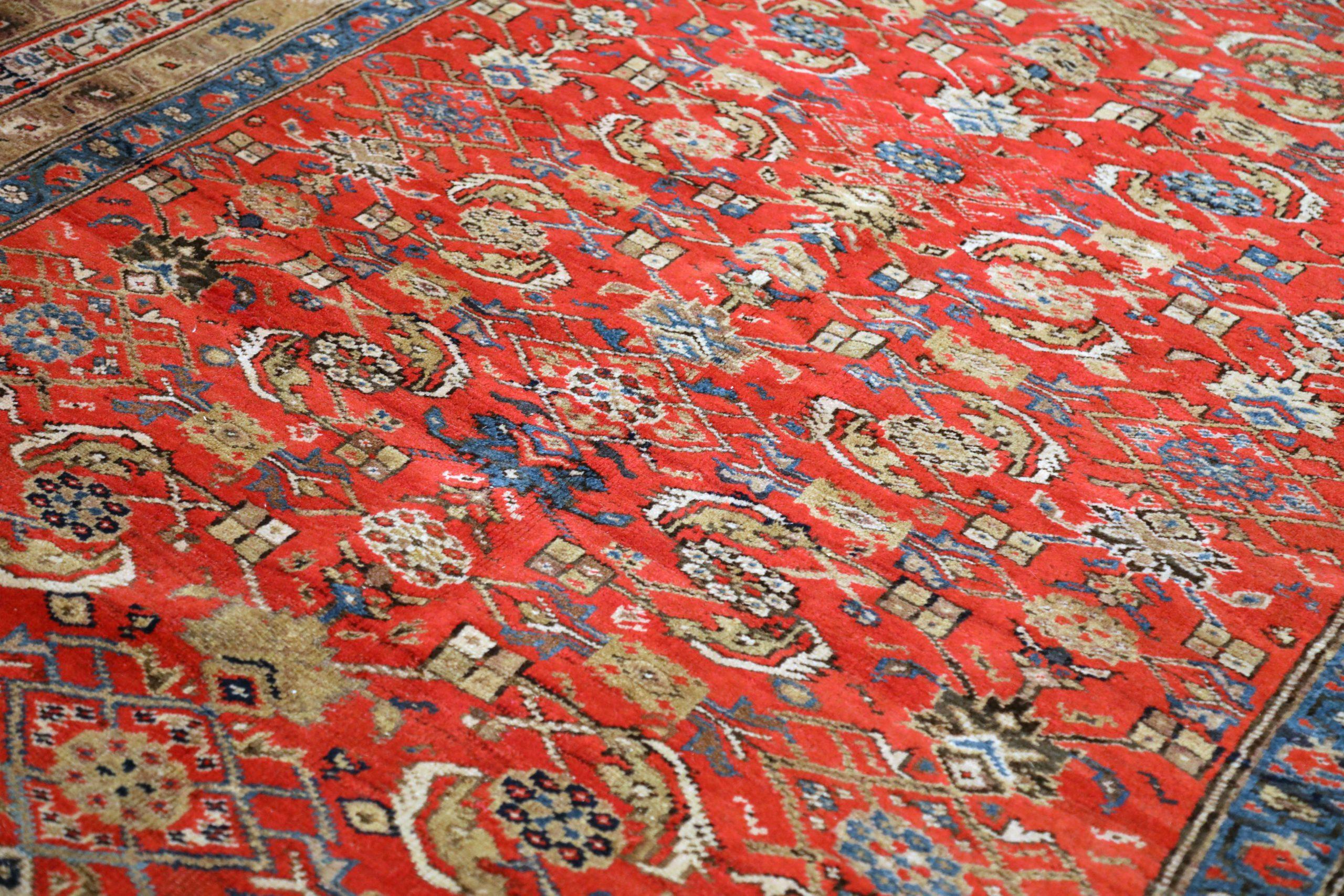 Persische Aserbaidschanische Teppiche – rotes Wolldesign – 93643 (Irakisch) im Angebot