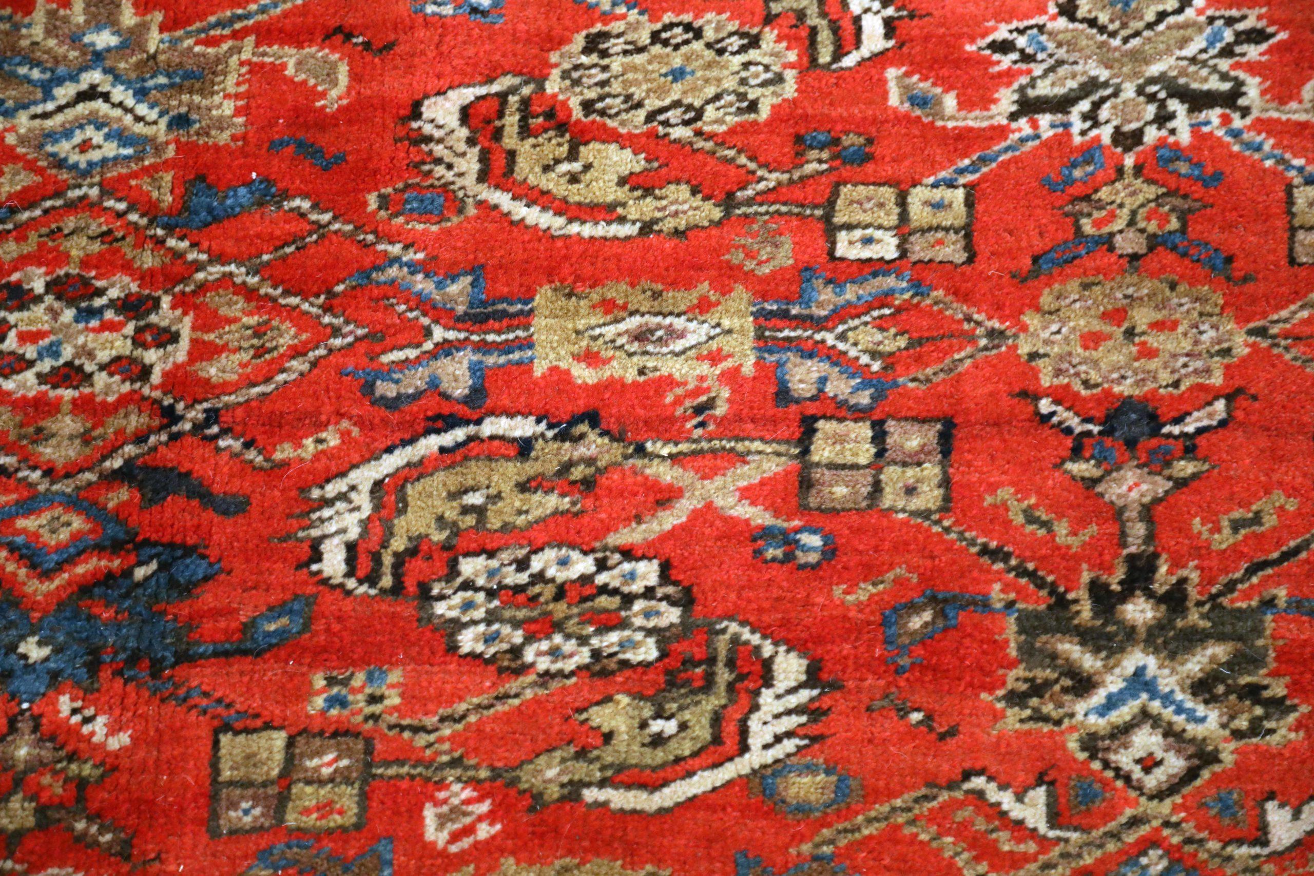 Persische Aserbaidschanische Teppiche – rotes Wolldesign – 93643 im Zustand „Hervorragend“ im Angebot in Dallas, TX