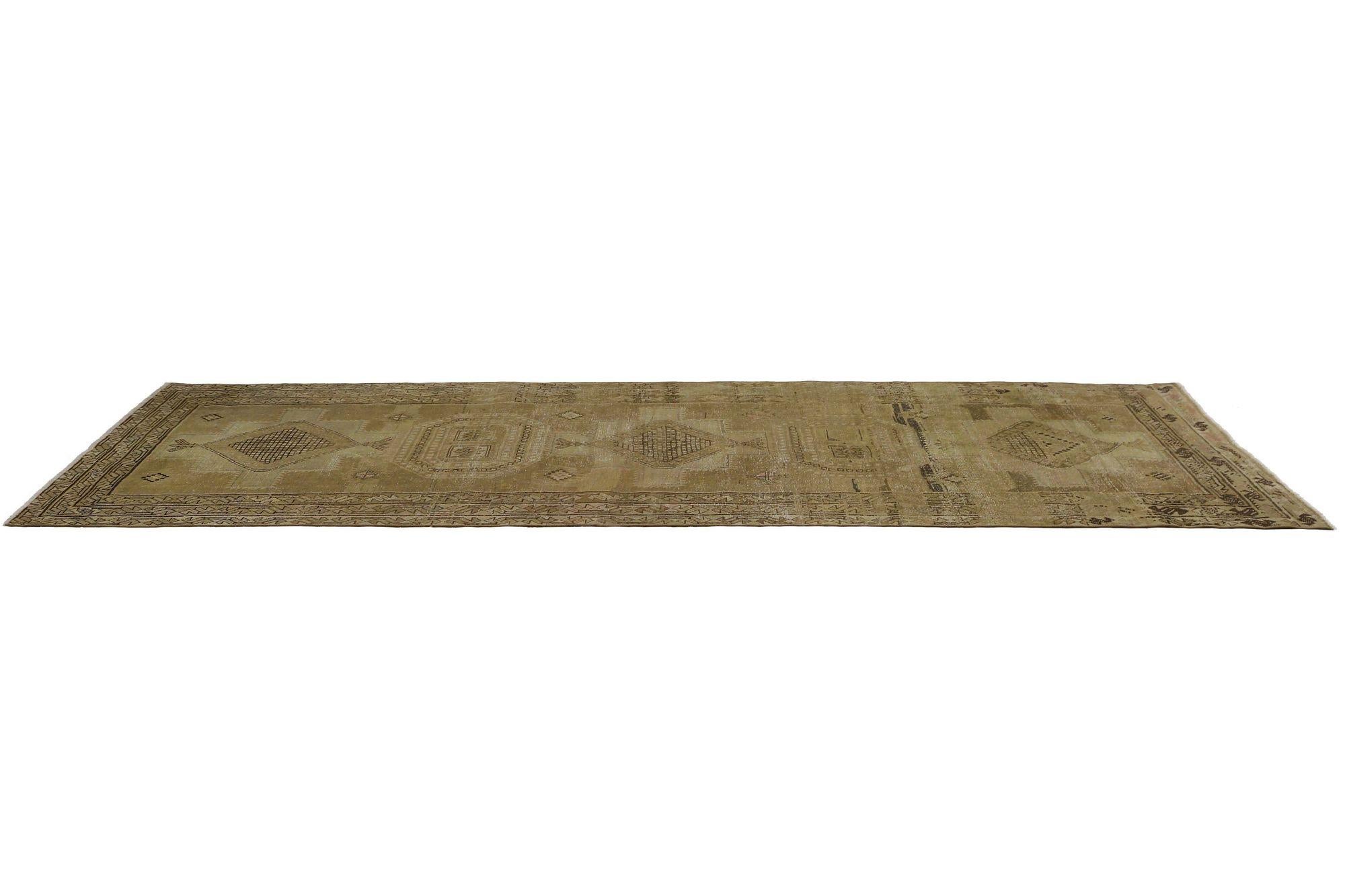 Persische Aserbaidschanische Teppiche - Wolle in Taupe-Design - 97641 (20. Jahrhundert) im Angebot
