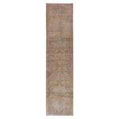 Tappeto Persiano Azerbaijan - Lana Blu Marrone Rosa Taupe - 91626