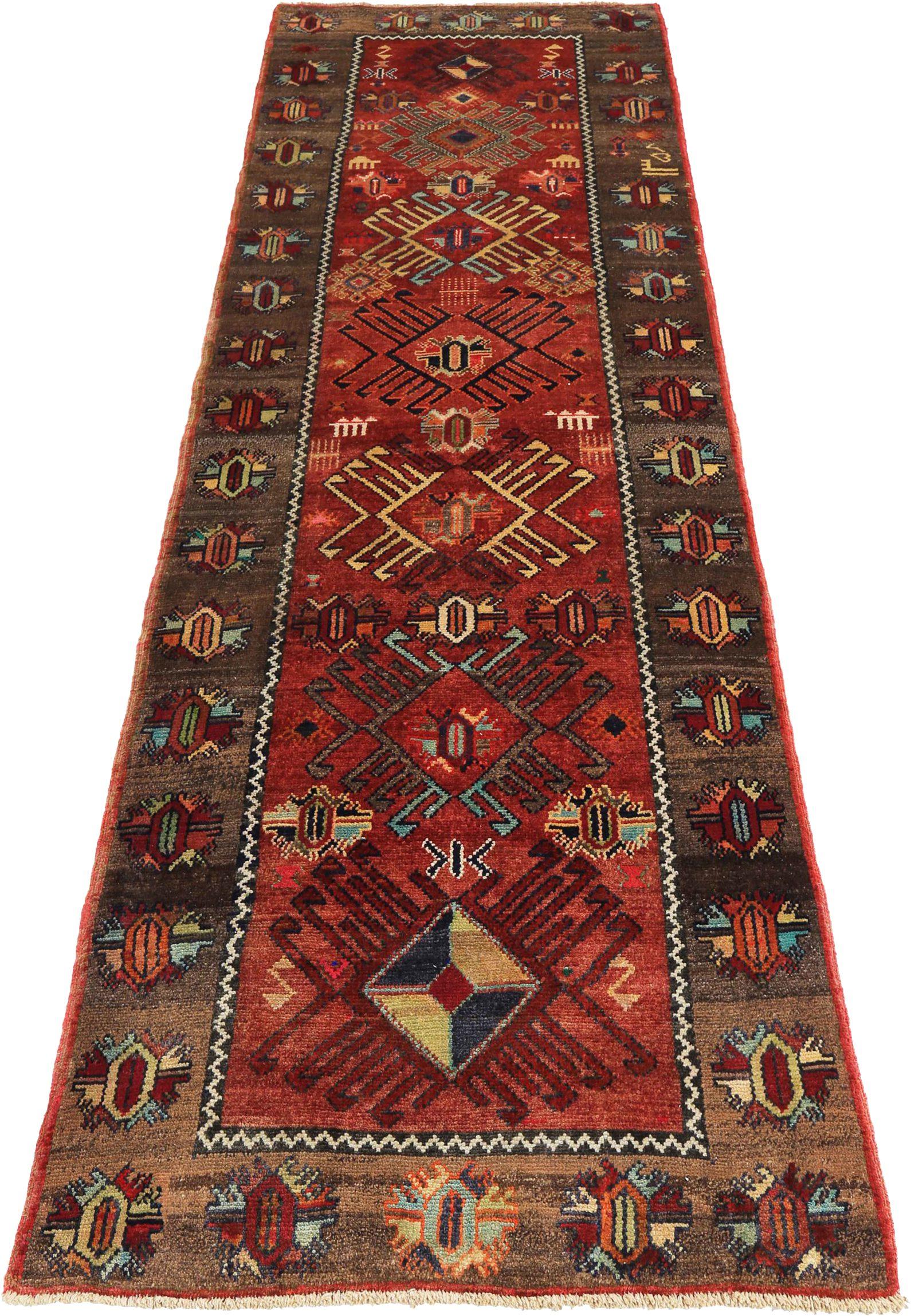 Discover the elegance of Persian Azerbaijan featuring Runner Rug in Circa 1880. Designed with Wool and BrownRedYellow, this exclusive design is perfect for enhancing your space.