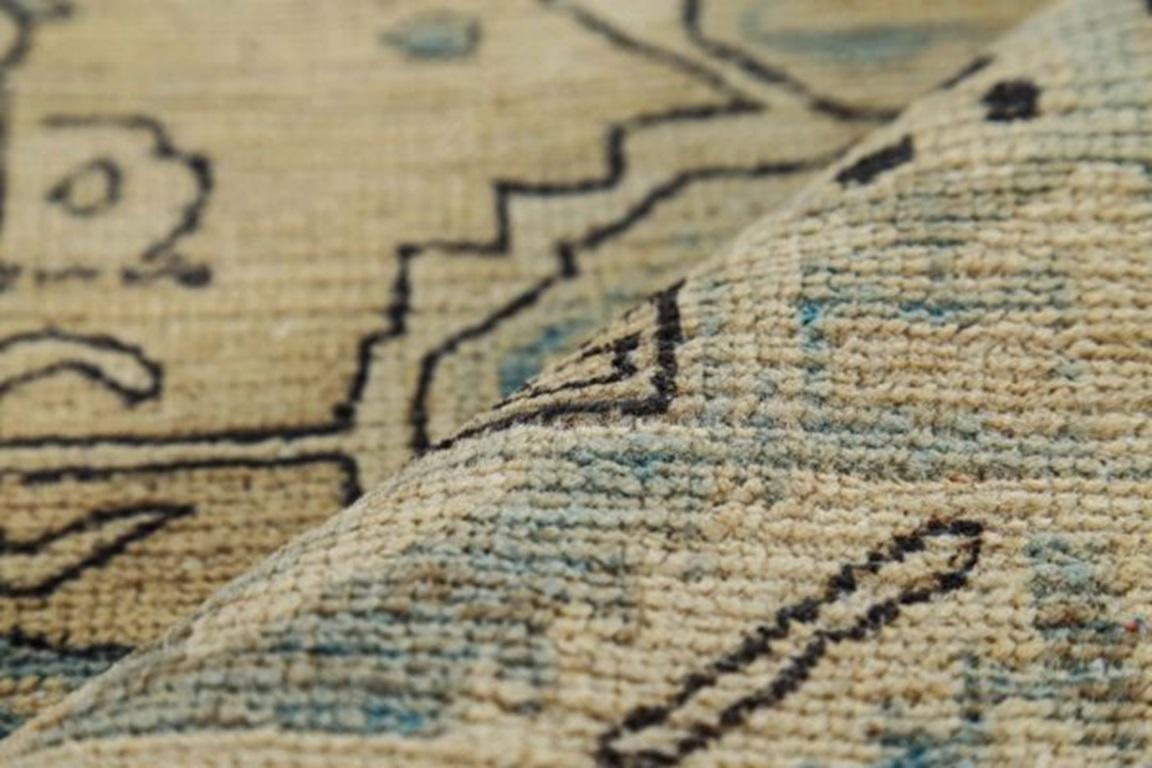 Persisch Aserbaidschan Läufer Teppich CIRCA 1910 - Wolle Braun Elfenbein Design - 91179 (20. Jahrhundert) im Angebot