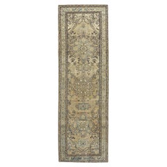 Persisch Aserbaidschan Läufer Teppich CIRCA 1910 - Wolle Braun Elfenbein Design - 91179