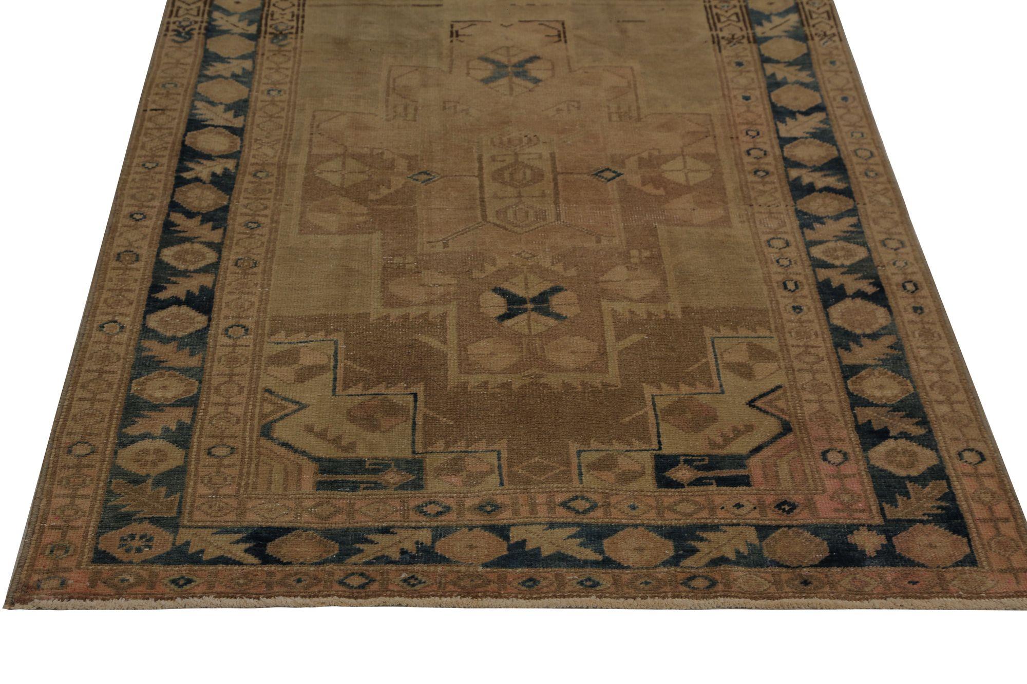 Iracheno Tappeto Runner Persiano Azerbaijan - Design Marrone Lana - 96756 in vendita
